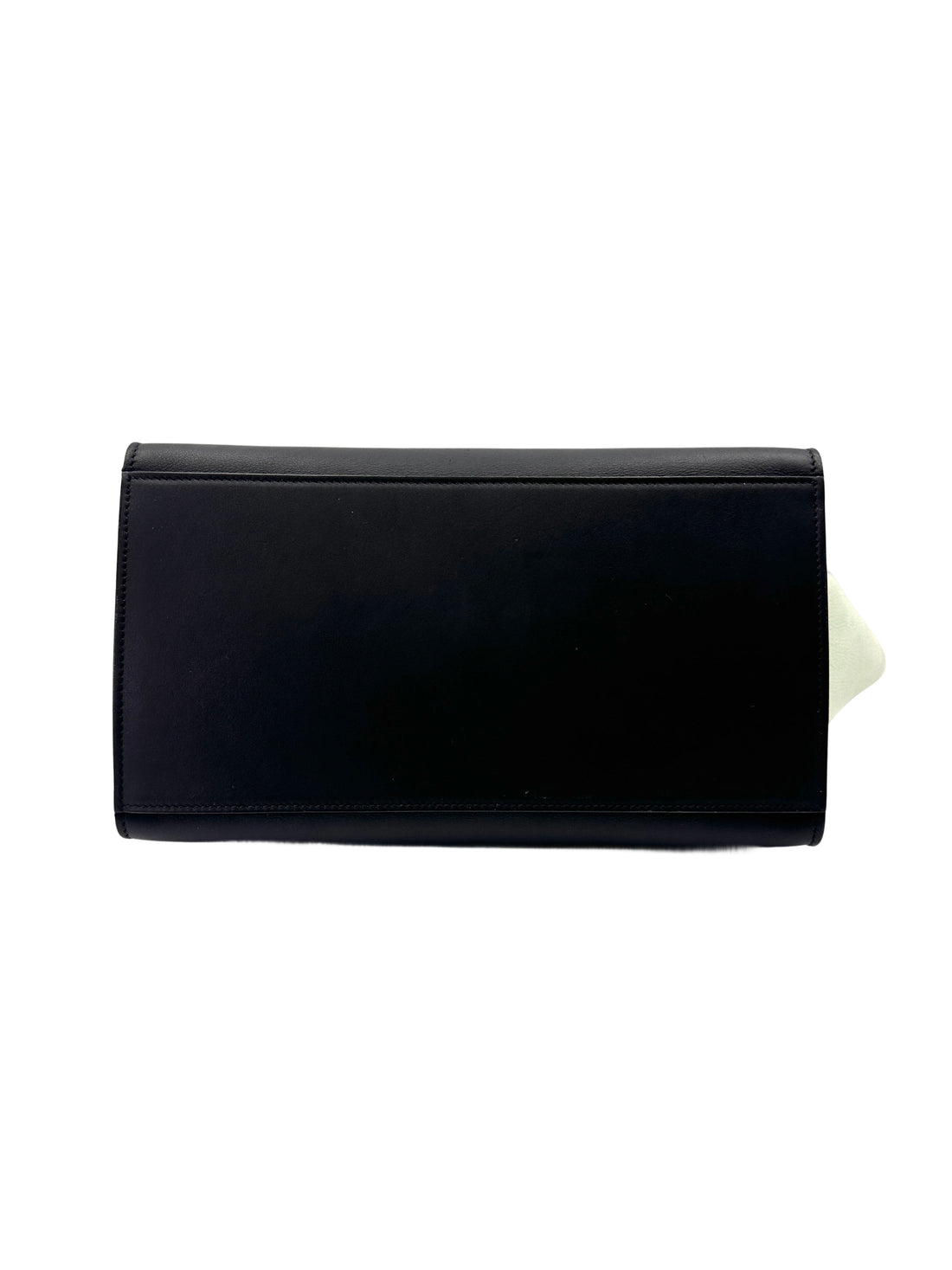 Celine Trapeze Beige/Black Leather Handle Bag CE165