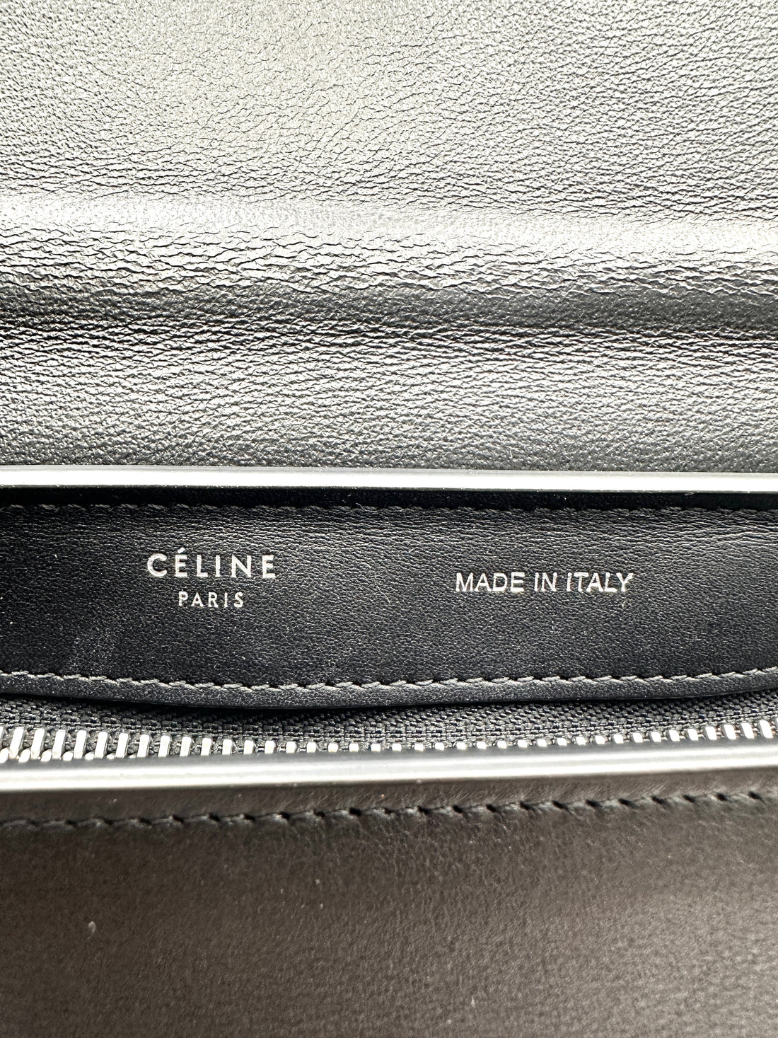 Celine Trapeze Beige/Black Leather Handle Bag CE165