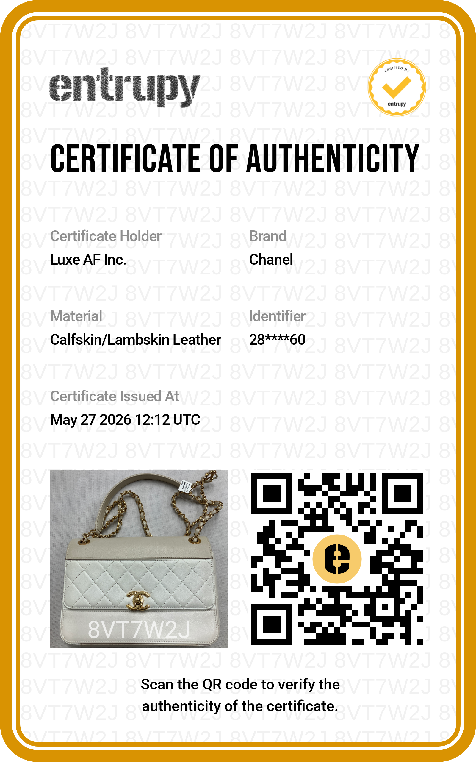 Chanel White Quilted Leather Flap Bag With Gold Buckle(28***60) CC2034