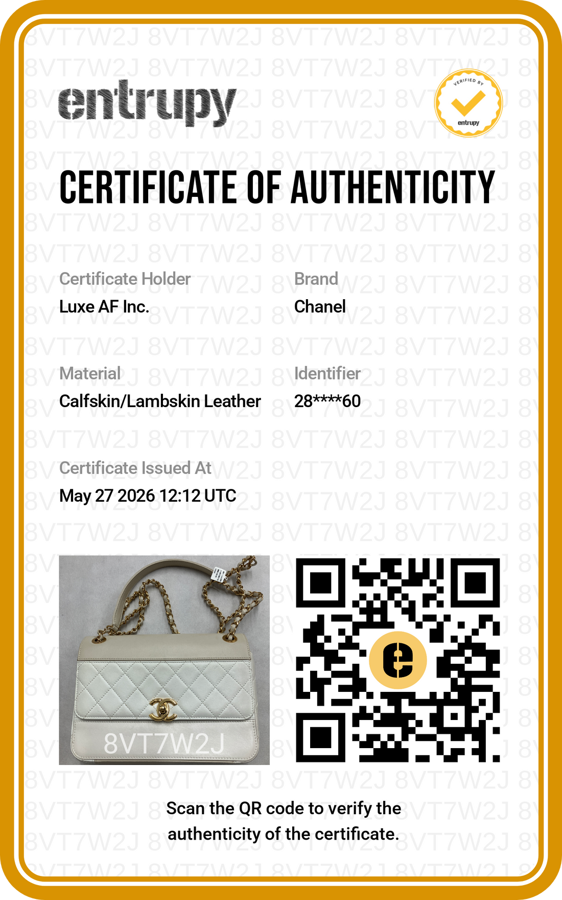 Chanel White Quilted Leather Flap Bag With Gold Buckle(28***60) CC2034