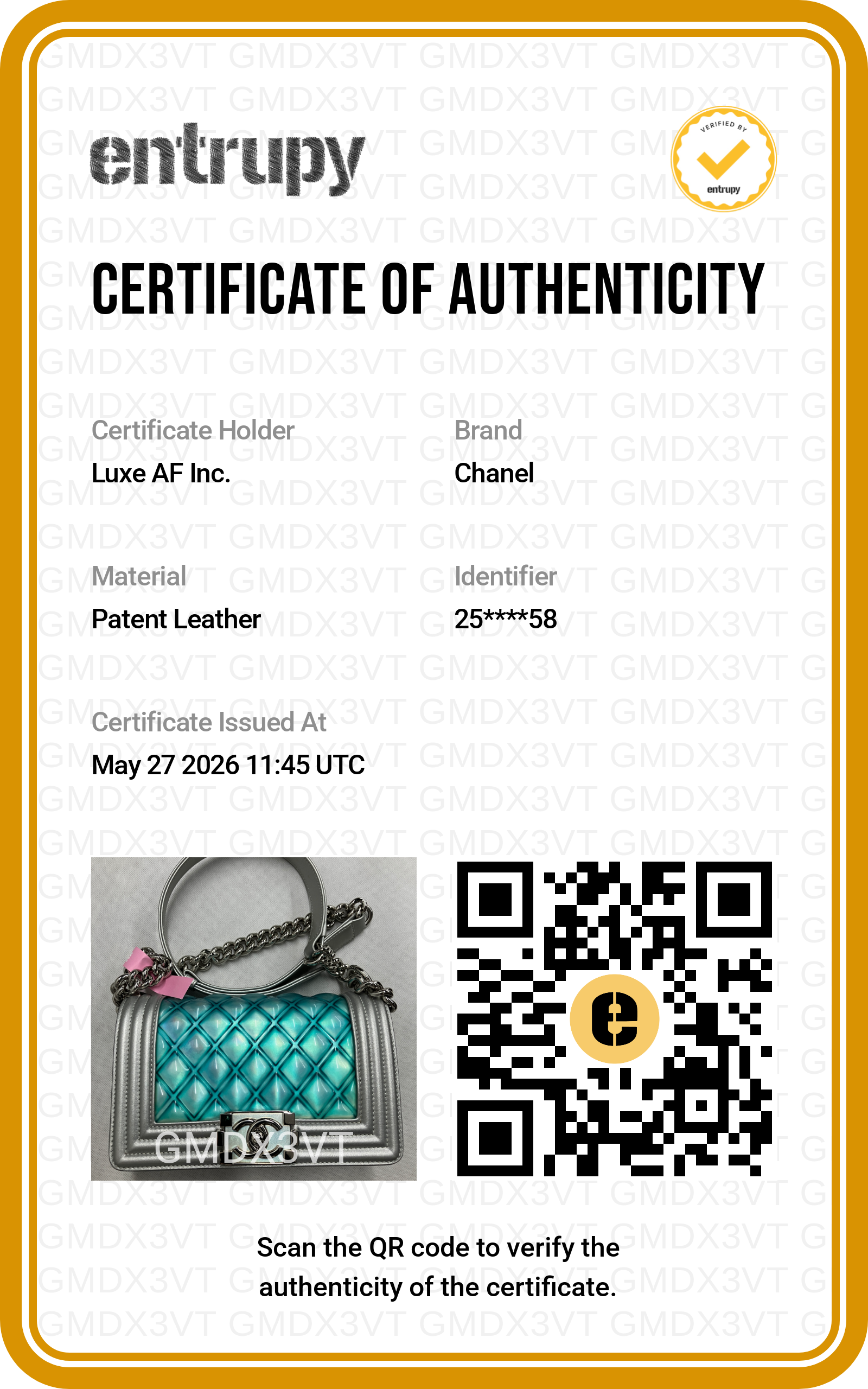 Chanel LeBoy Iridescent Quilted Leather Small Size Flap Bag(25***58) CC2035
