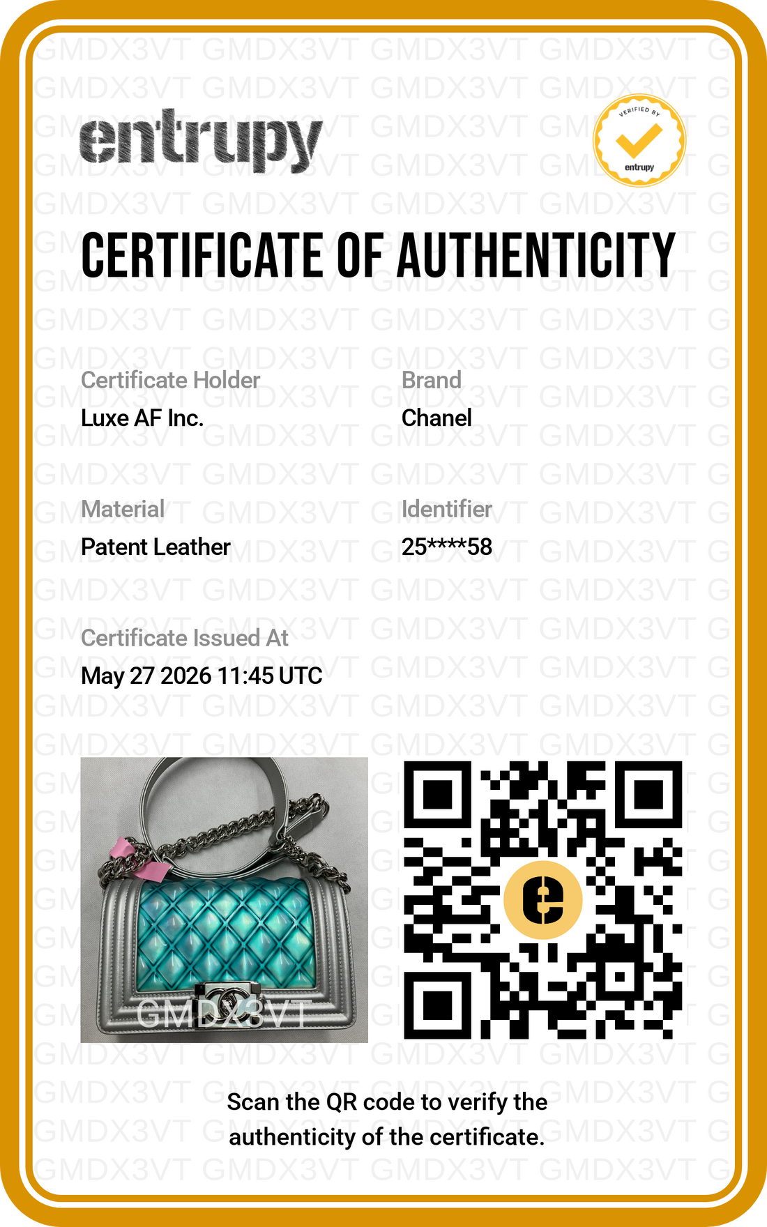 Chanel LeBoy Iridescent Quilted Leather Small Size Flap Bag(25***58) CC2035