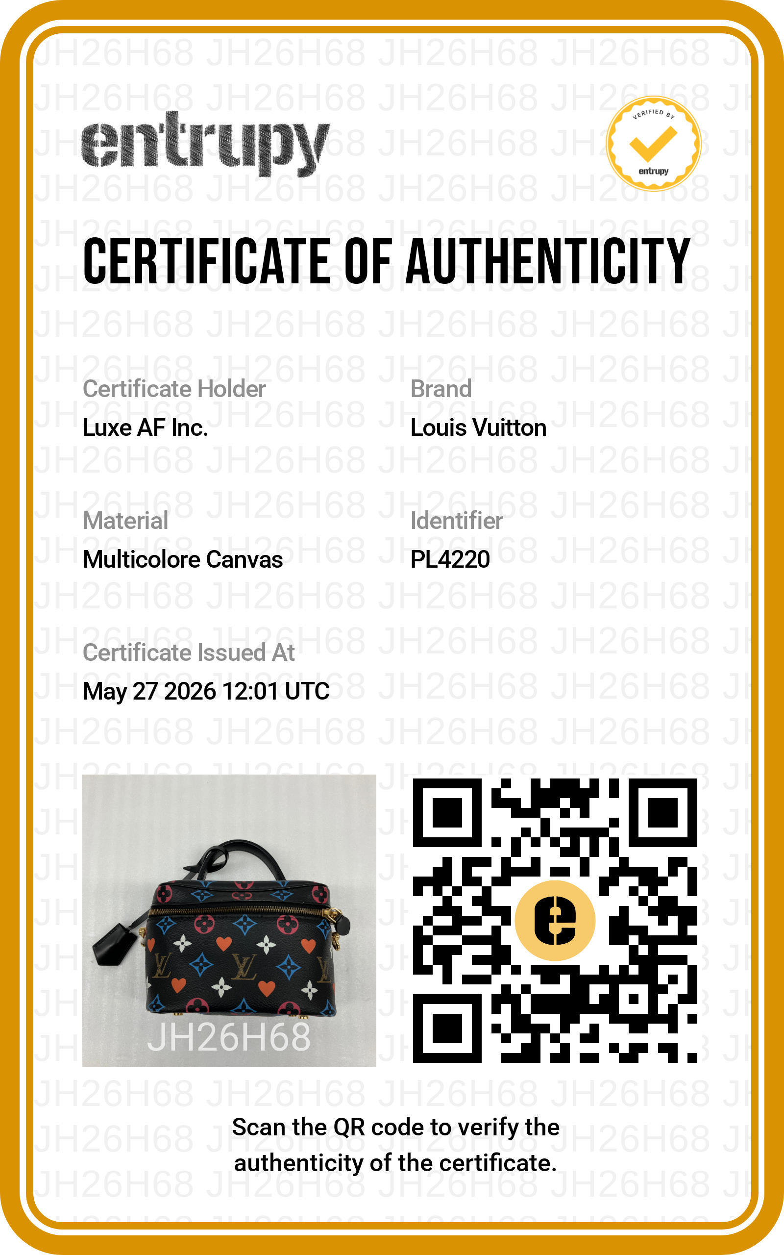 Louis Vuitton Game On Vanity PM Multicolor Leather Handle Bag LV2854