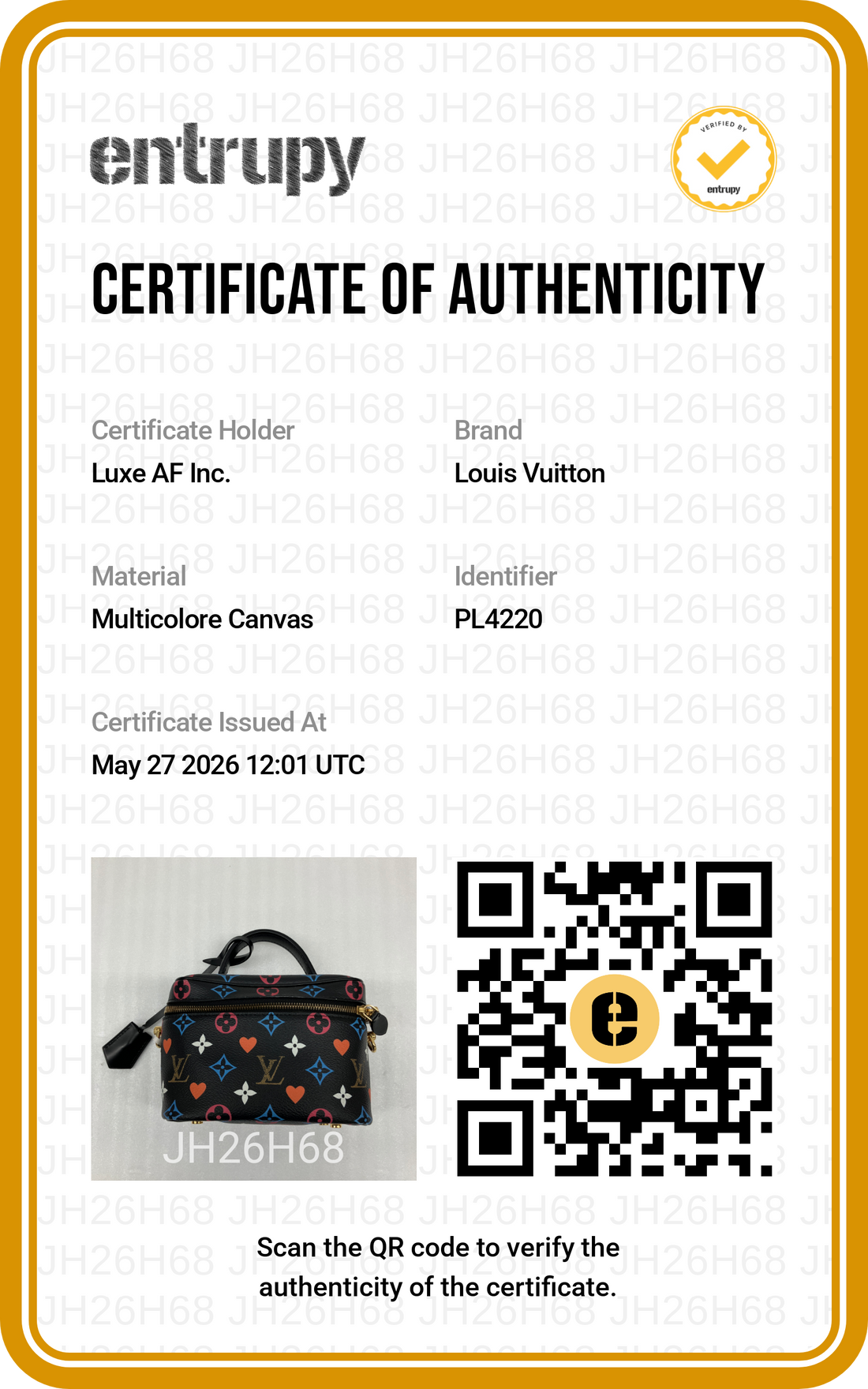Louis Vuitton Game On Vanity PM Multicolor Leather Handle Bag LV2854