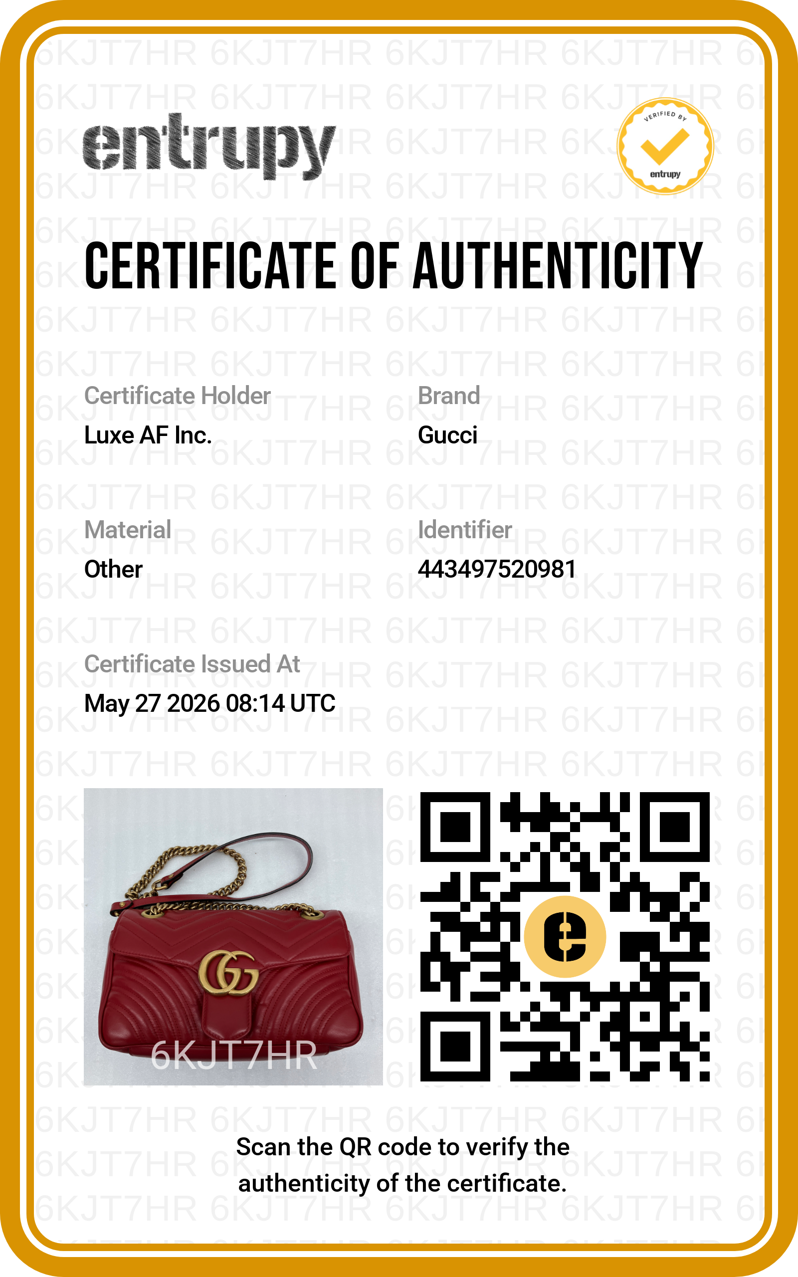 Gucci GG Marmont Red Matelasse Leather Shoulder Bag GG1114