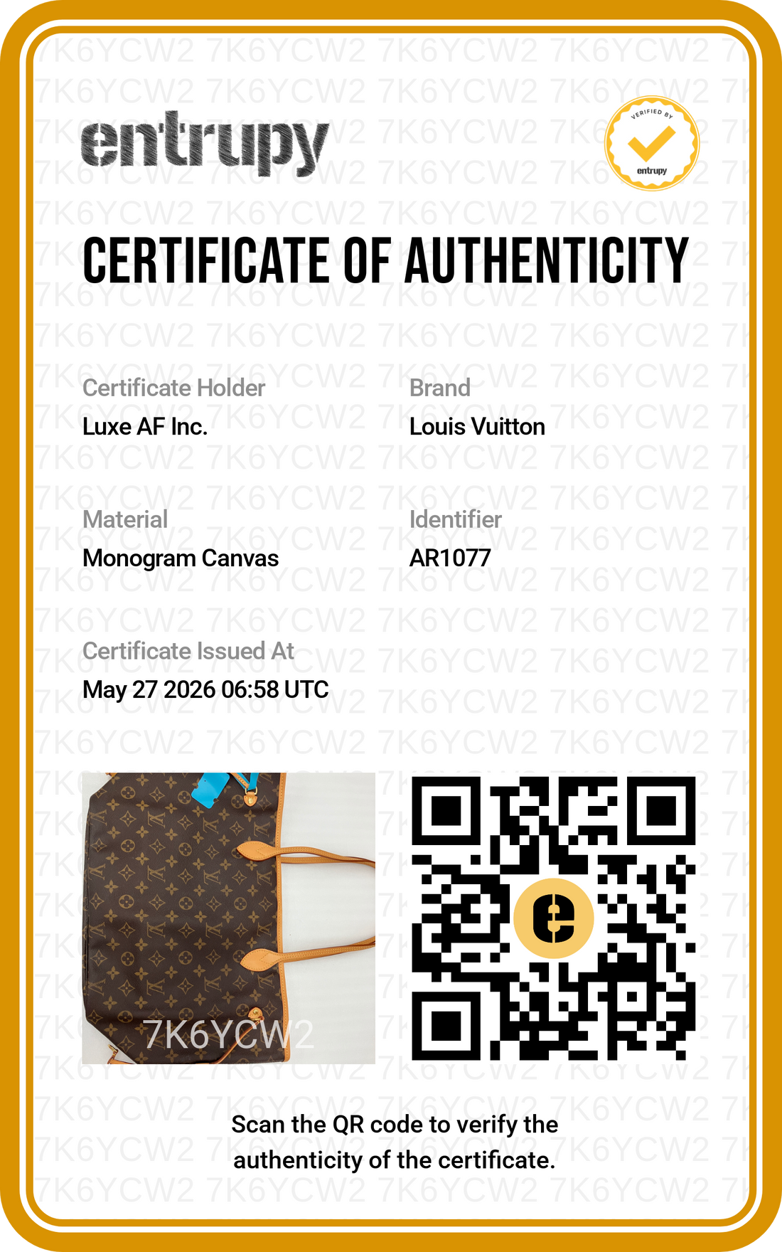 Louis Vuitton Neverfull MM Monogram Canvas Handle Bag LV2849