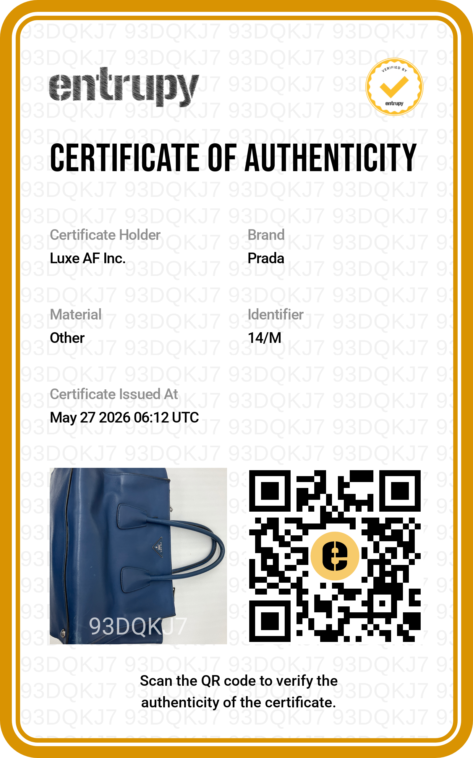 Prada Galleria Navy Saffiano Leather Handle Bag PR474