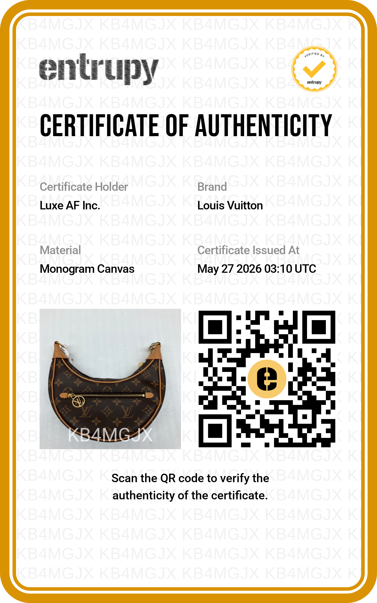 Louis Vuitton Loop Monogram Canvas Shoulder Bag LV2915