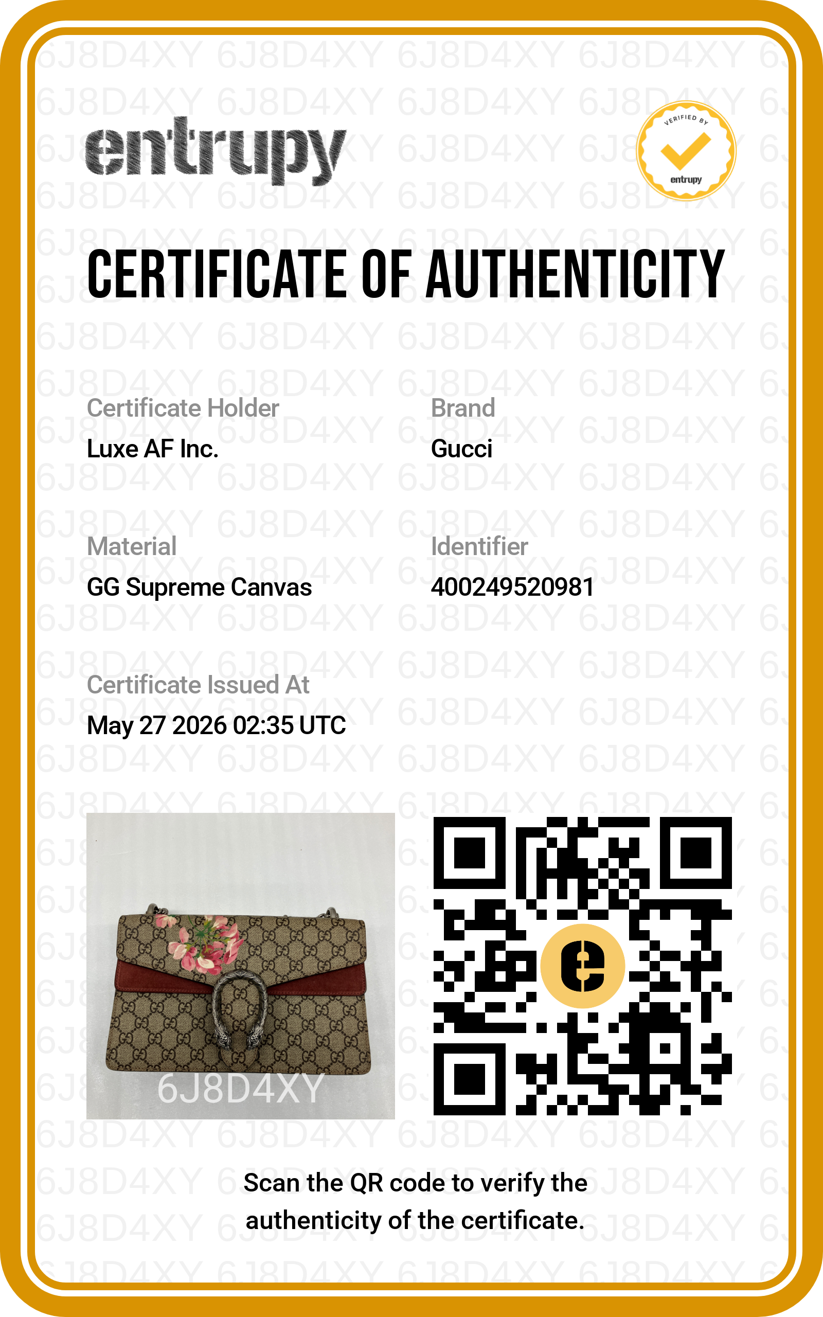 Gucci Dionysus GG Blooms Canvas Medium Size Shoulder Bag GG1105