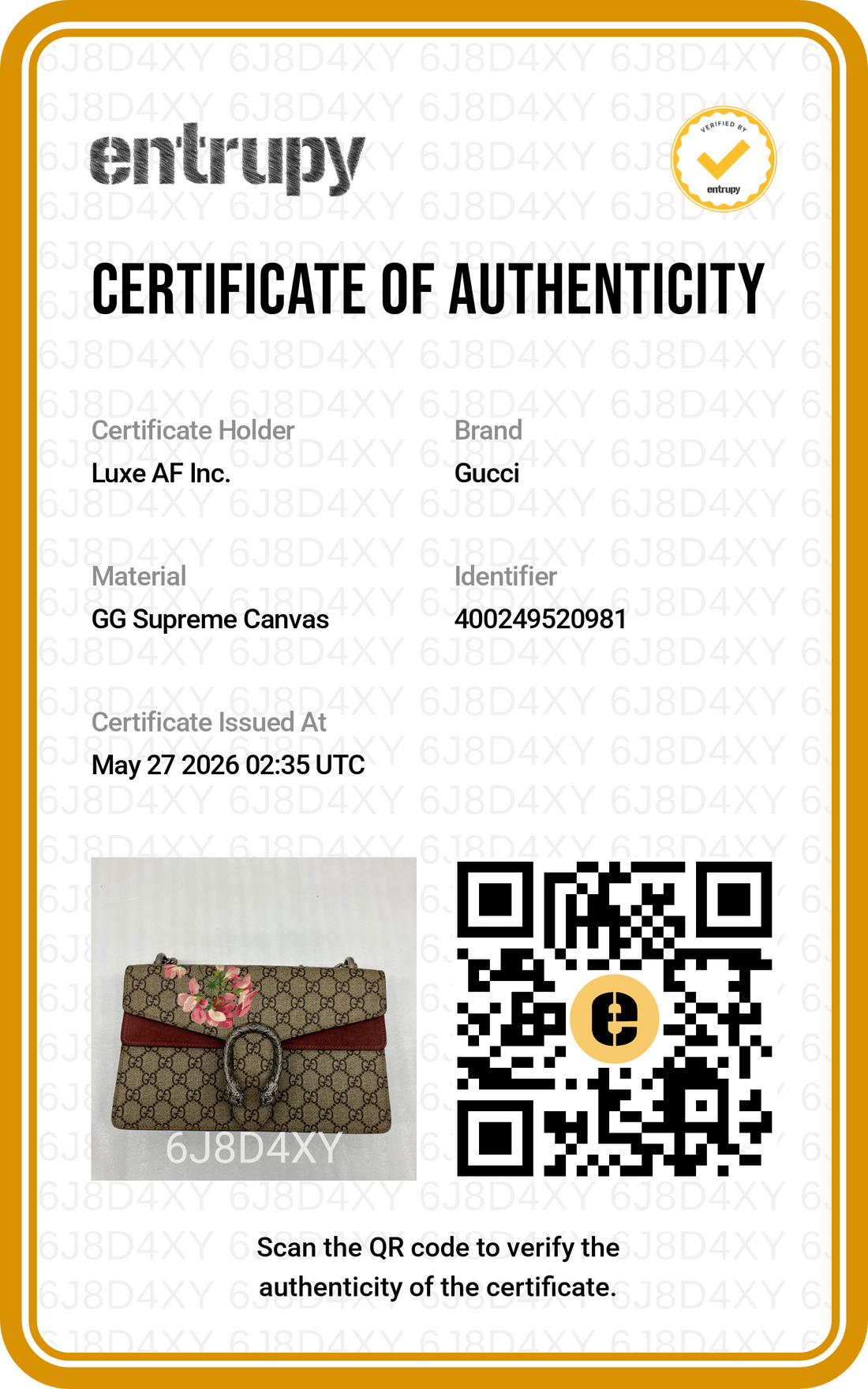 Gucci Dionysus GG Blooms Canvas Medium Size Shoulder Bag GG1105