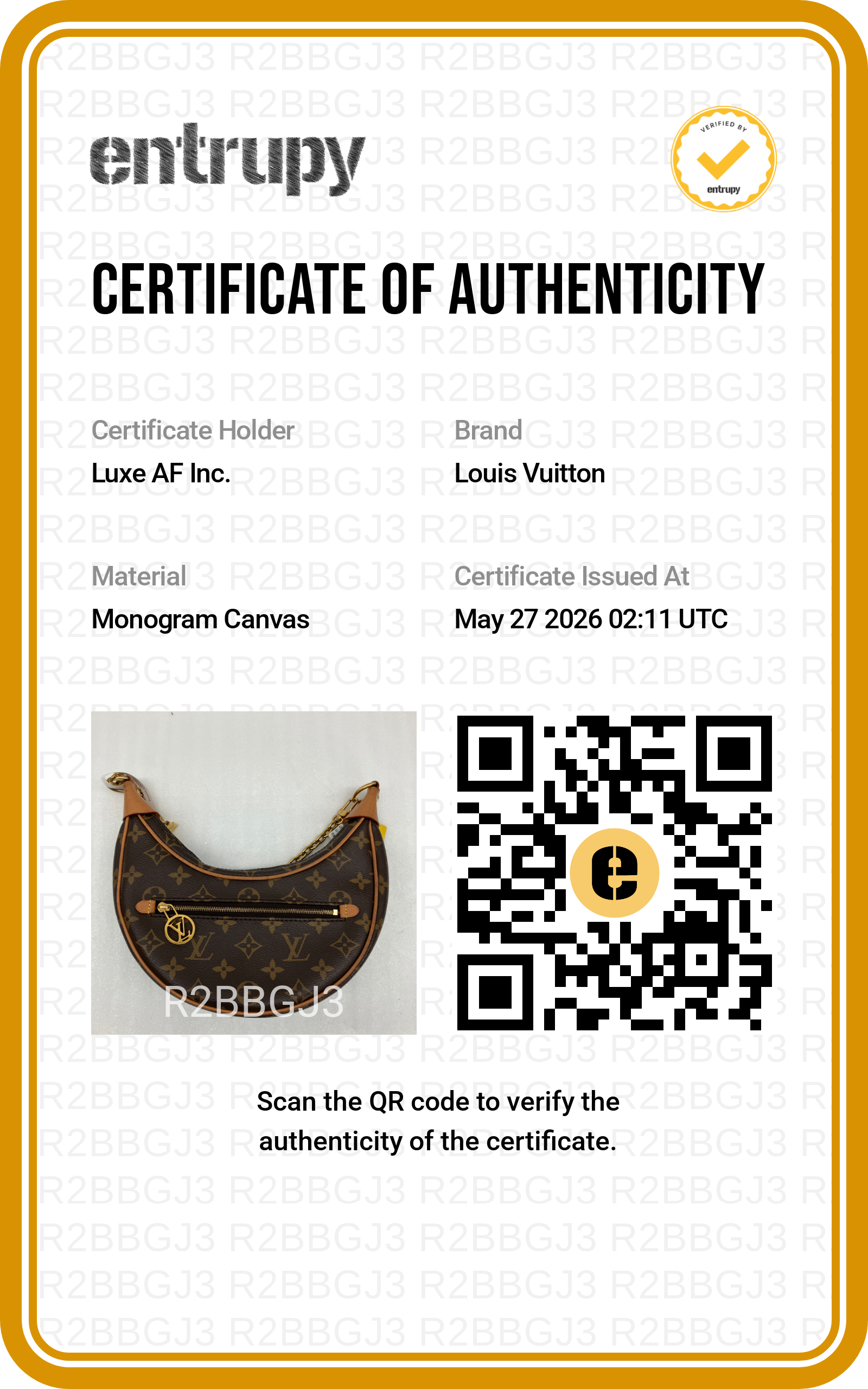 Louis Vuitton Loop Monogram Canvas Shoulder Bag LV2838