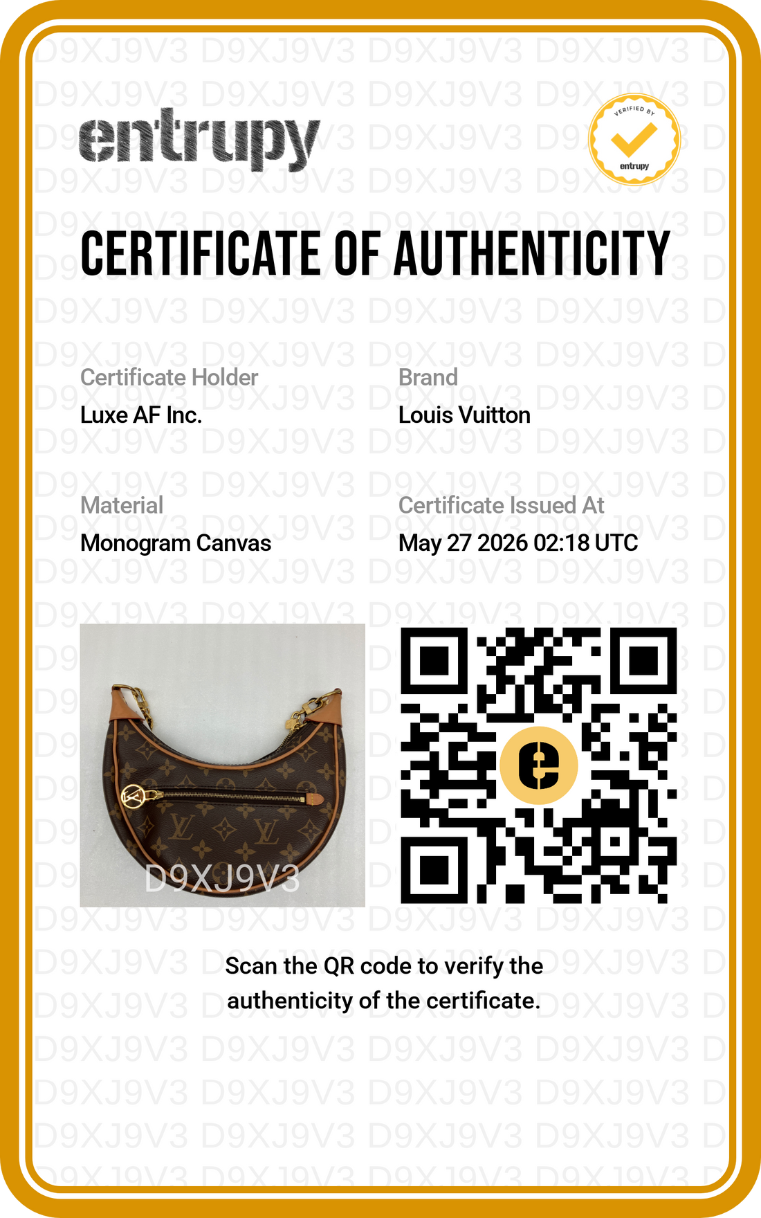 Louis Vuitton Loop Monogram Canvas Shoulder Bag LV2839