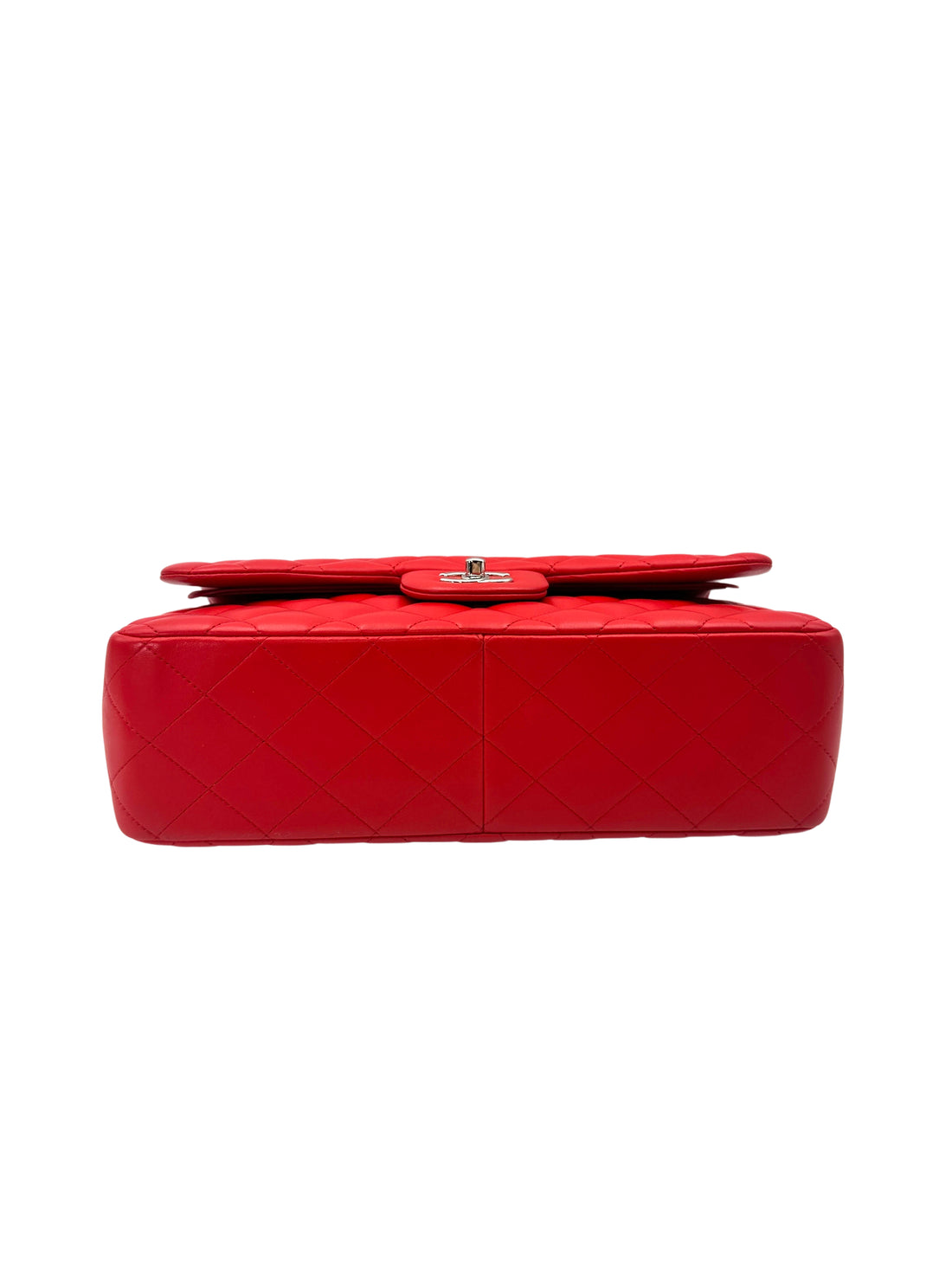 Chanel Classic Flap Red Quilted Leather Flap Bag With Gold Buckle(22***68) CC2032
