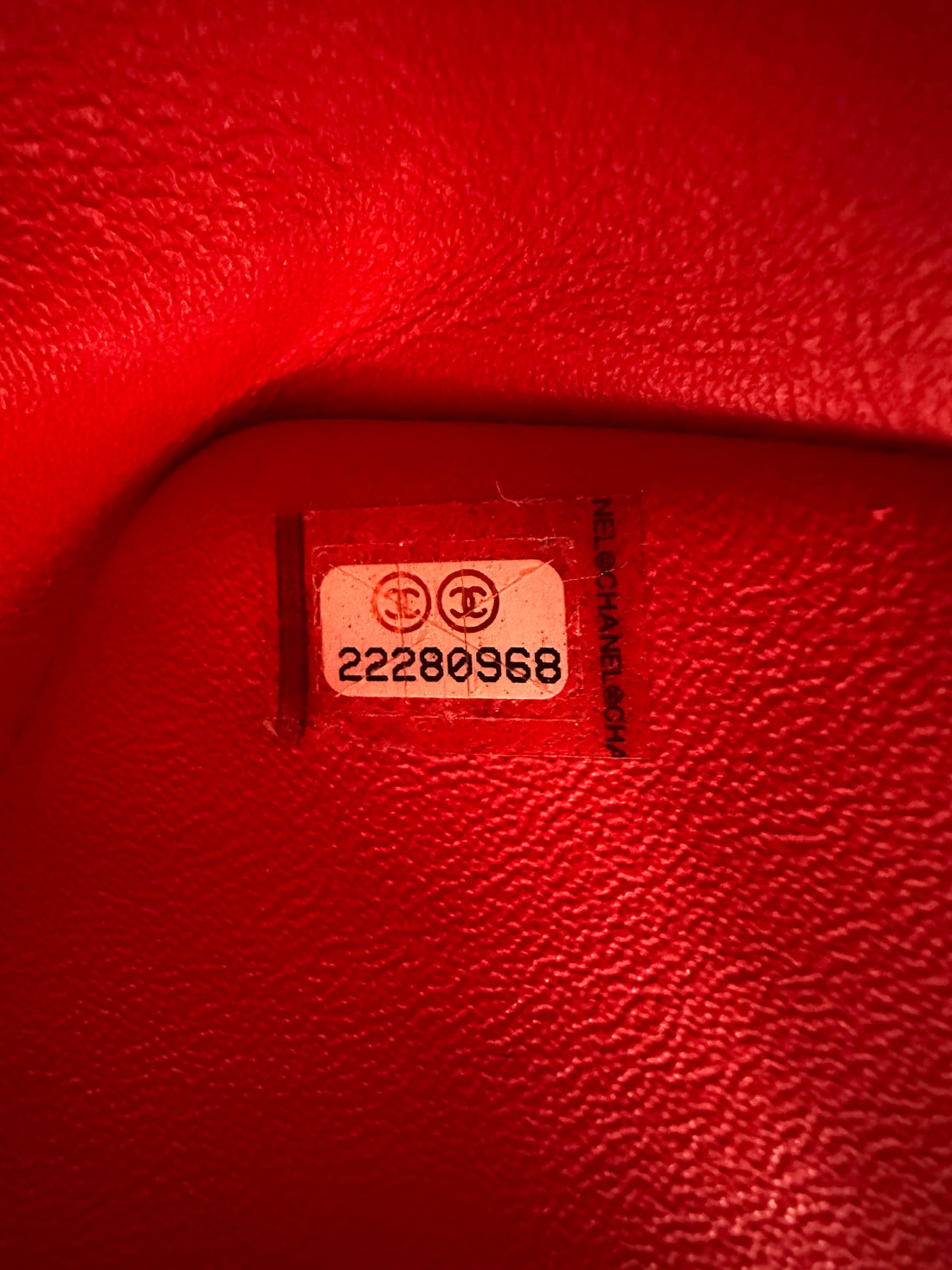 Chanel Classic Flap Red Quilted Leather Flap Bag With Gold Buckle(22***68) CC2032