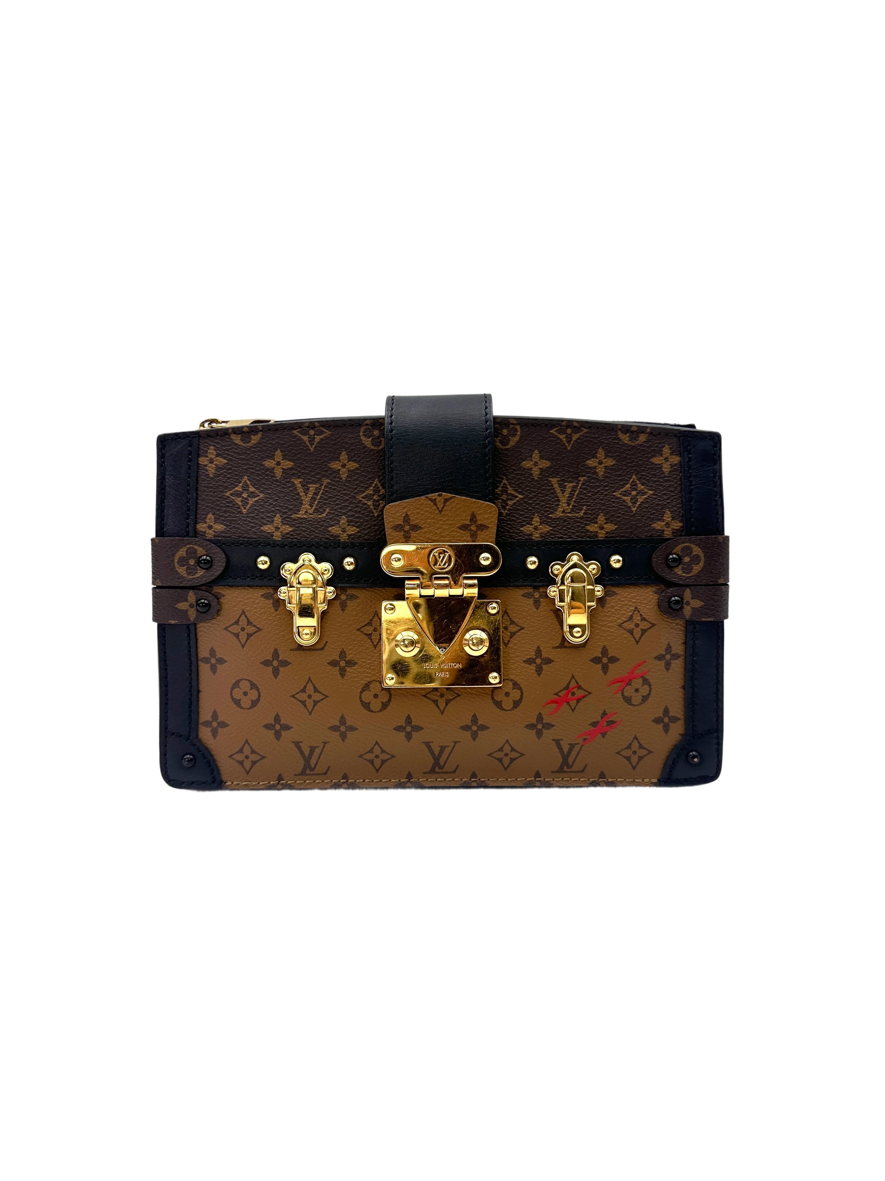 Louis Vuitton Trunk Clutch Monogram Canvas Bag LV2855