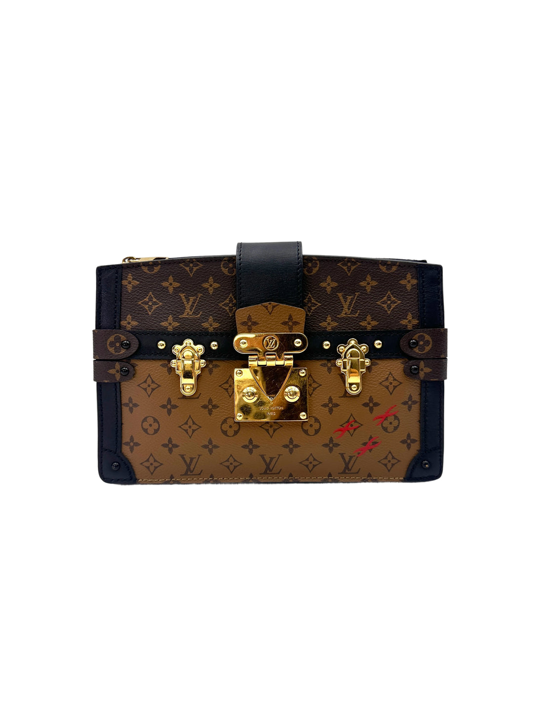 Louis Vuitton Trunk Clutch Monogram Canvas Bag LV2855