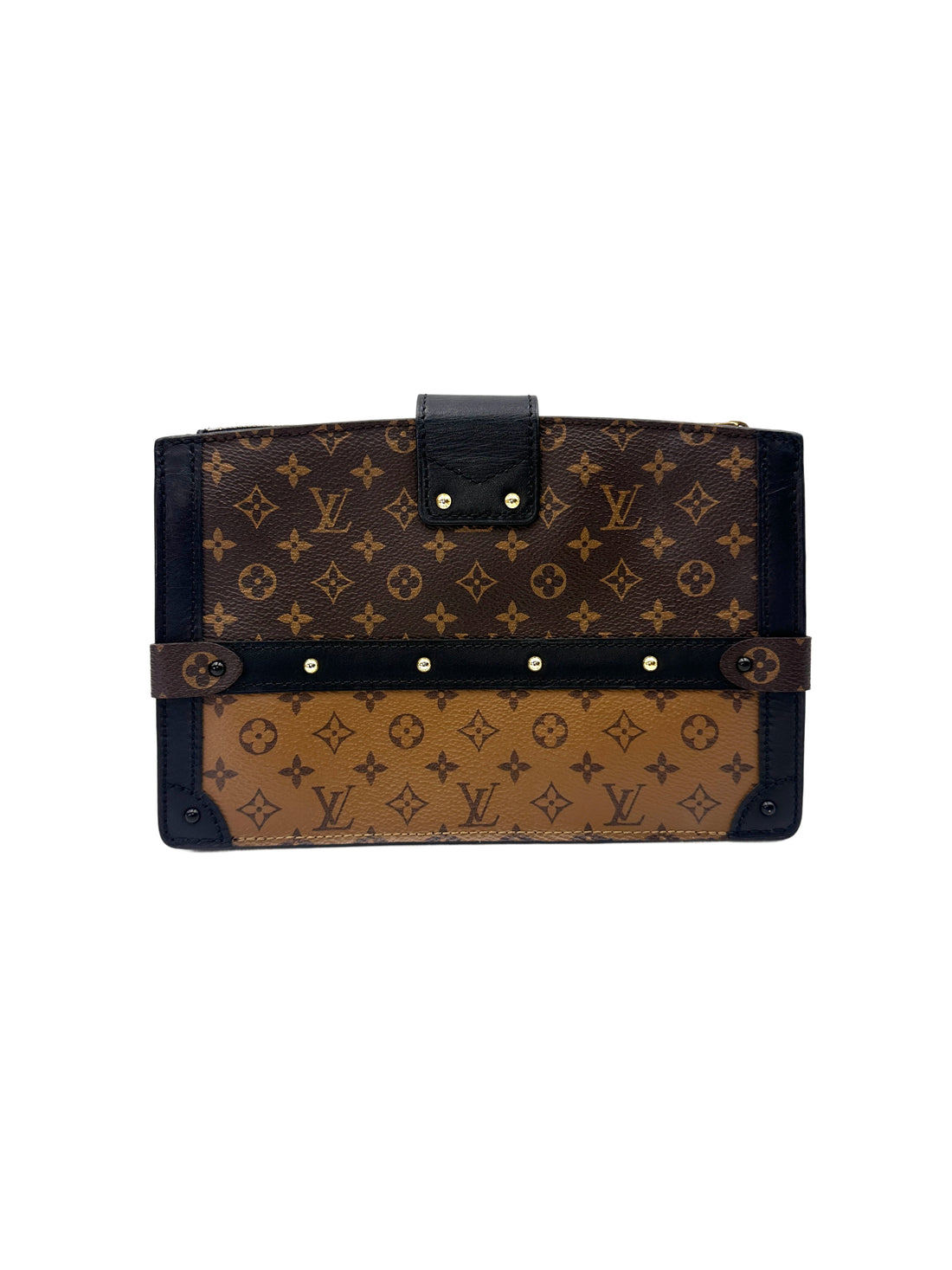 Louis Vuitton Trunk Clutch Monogram Canvas Bag LV2855