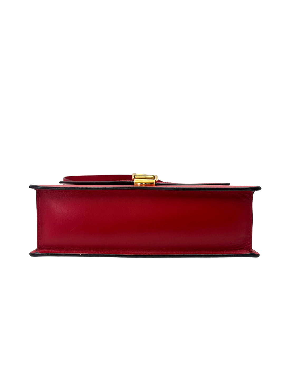 Gucci Sylvie Red Leather Medium Size Shoulder Bag GG1117