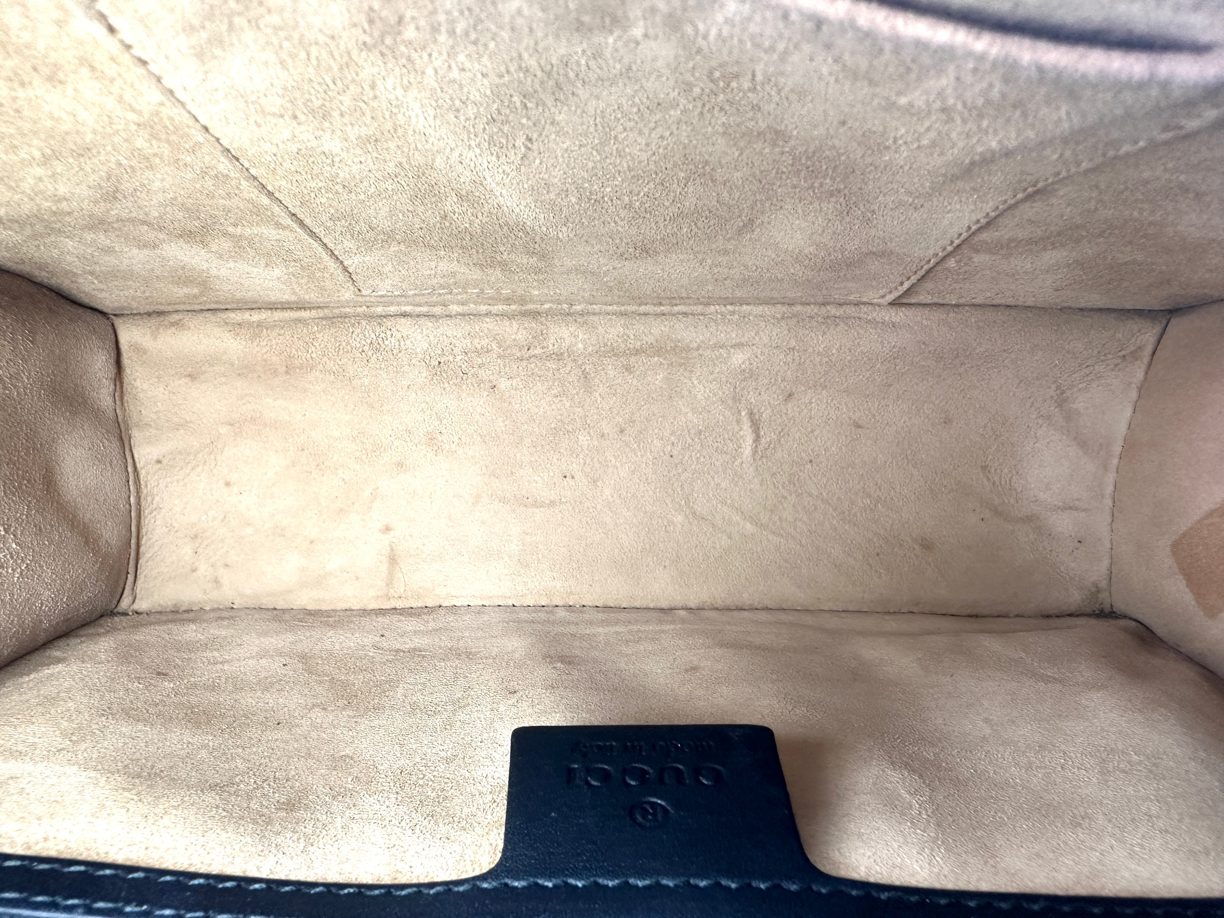 Gucci Sylvie Black Leather Shoulder Bag GG1119