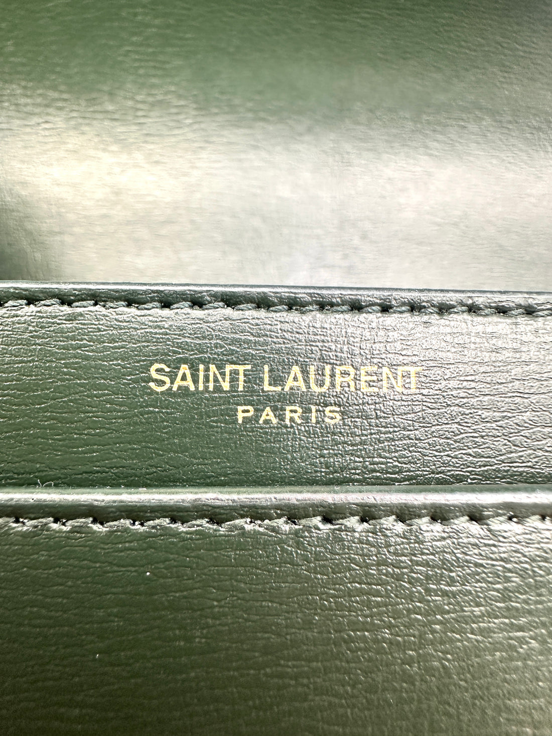 Saint Laurent Sunset Green Leather Shoulder Bag SL244