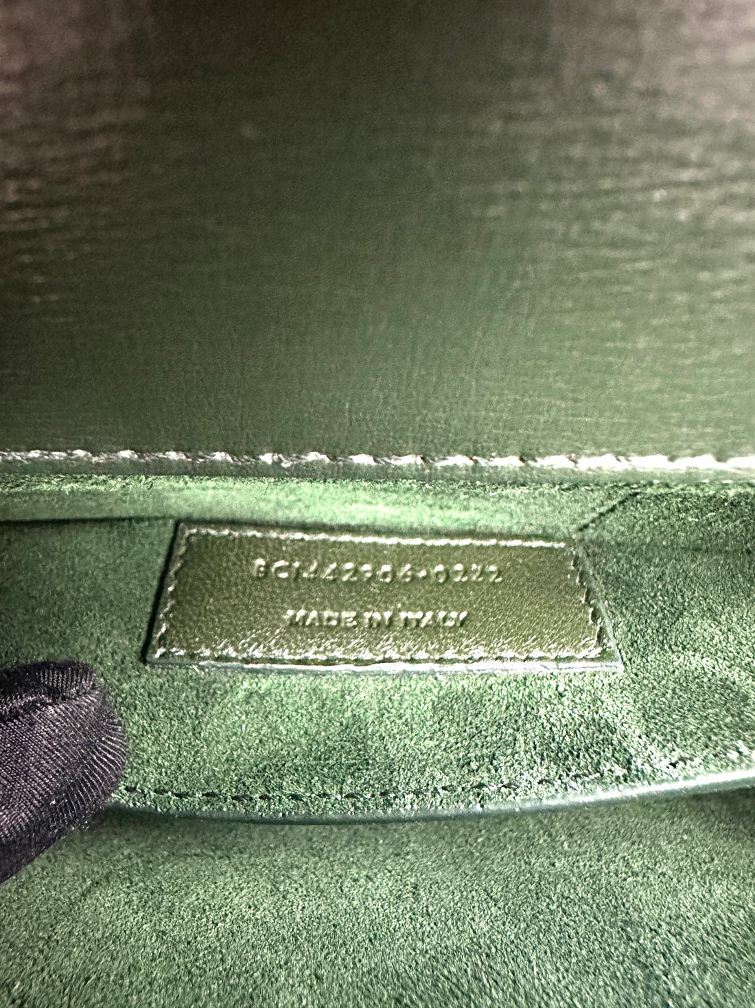 Saint Laurent Sunset Green Leather Shoulder Bag SL244