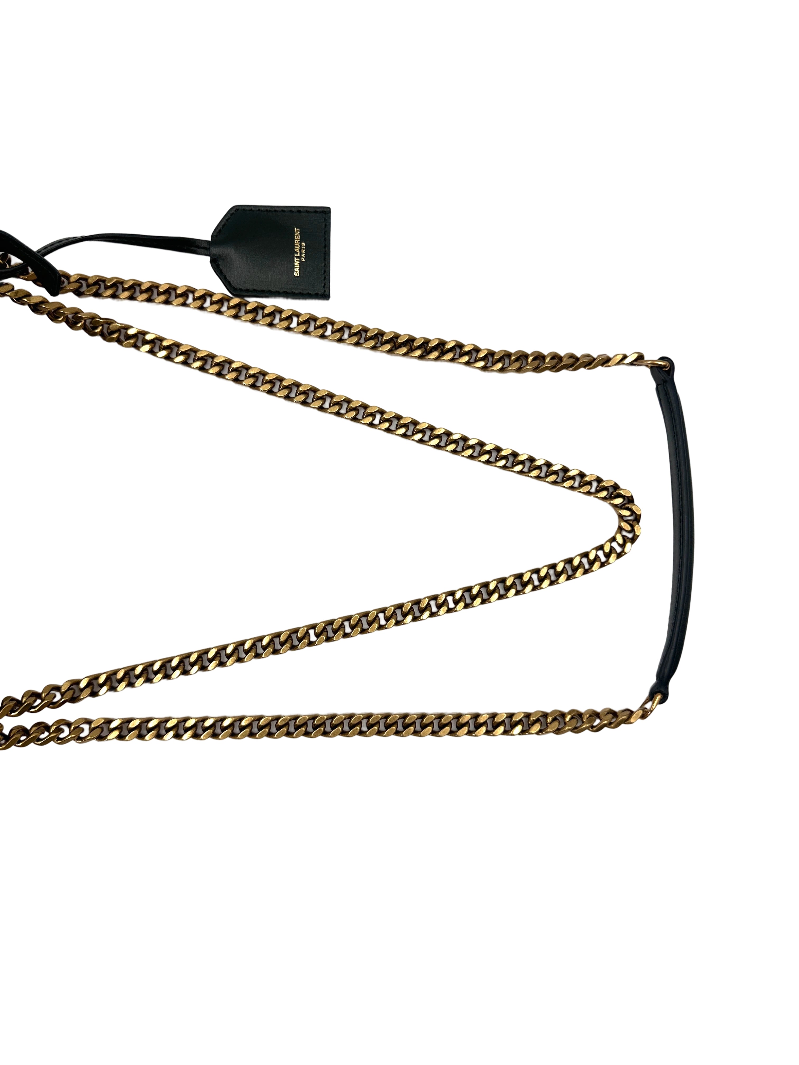 Saint Laurent Sunset Green Leather Shoulder Bag SL244