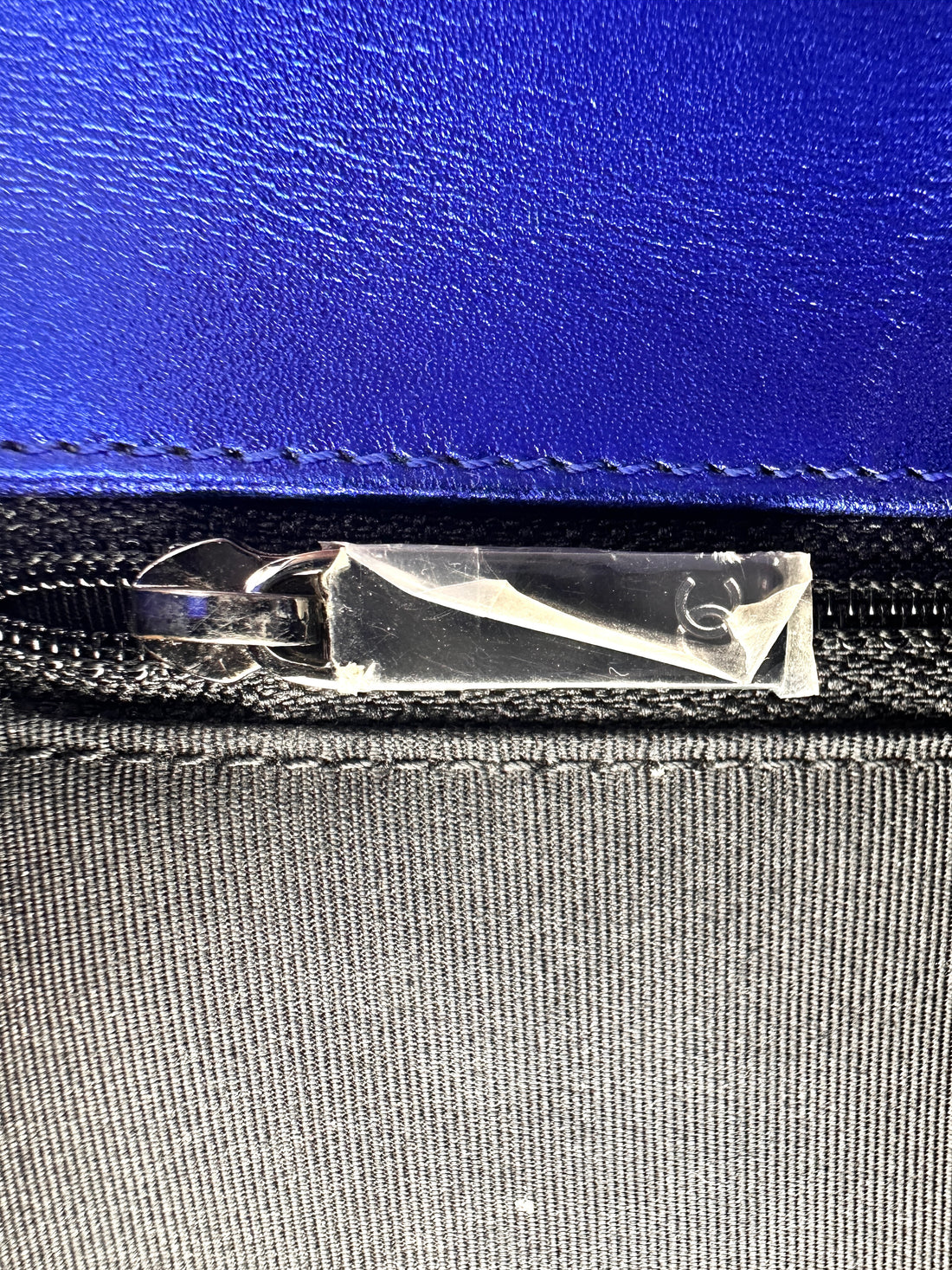 Chanel LeBoy Blue Quilted Patent Leather Flap Bag With Silver Buckle(19***98) CC2031