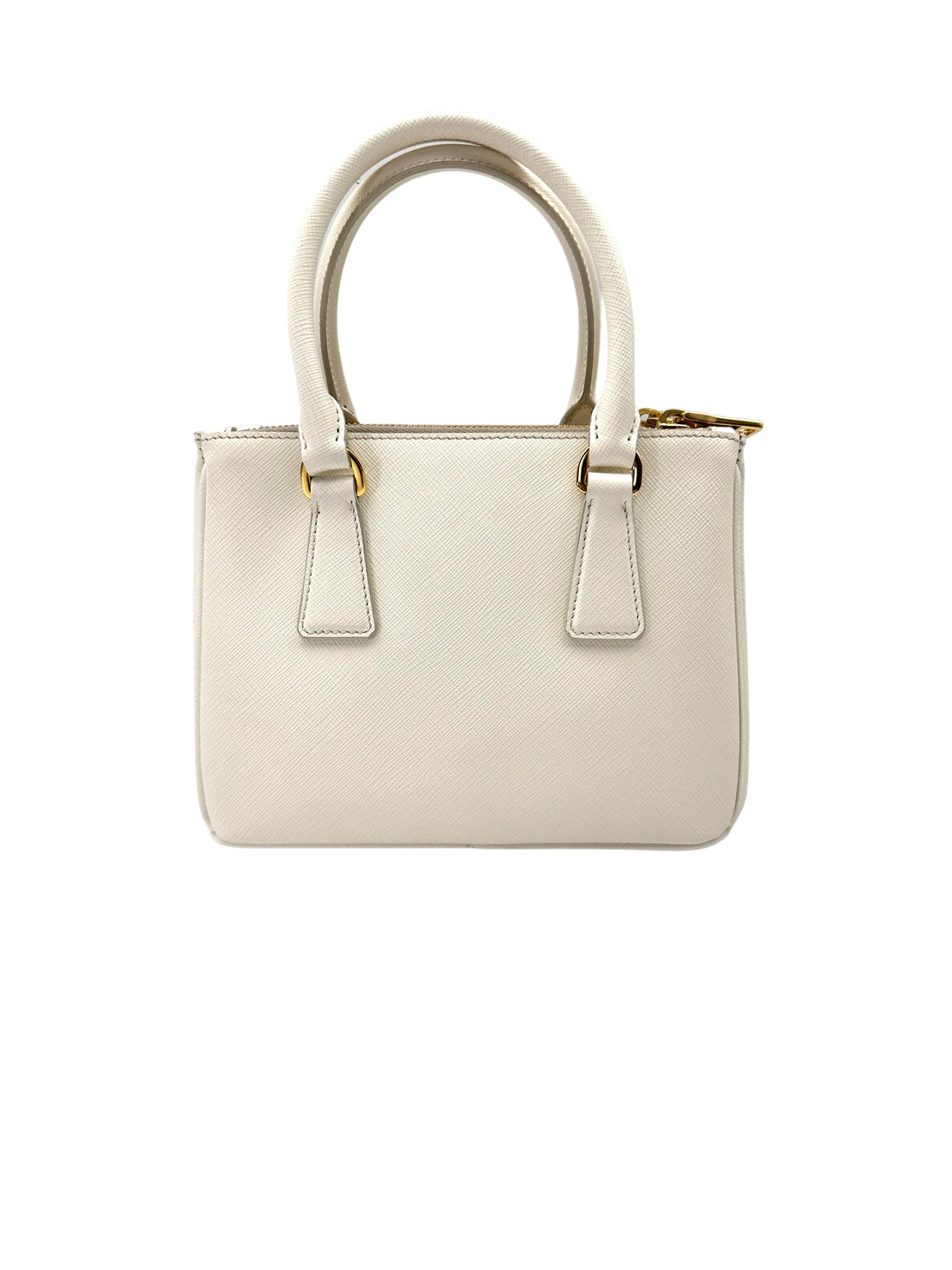 Prada Galleria Valentine's Day Special White Saffiano Leather Handle Bag PR392