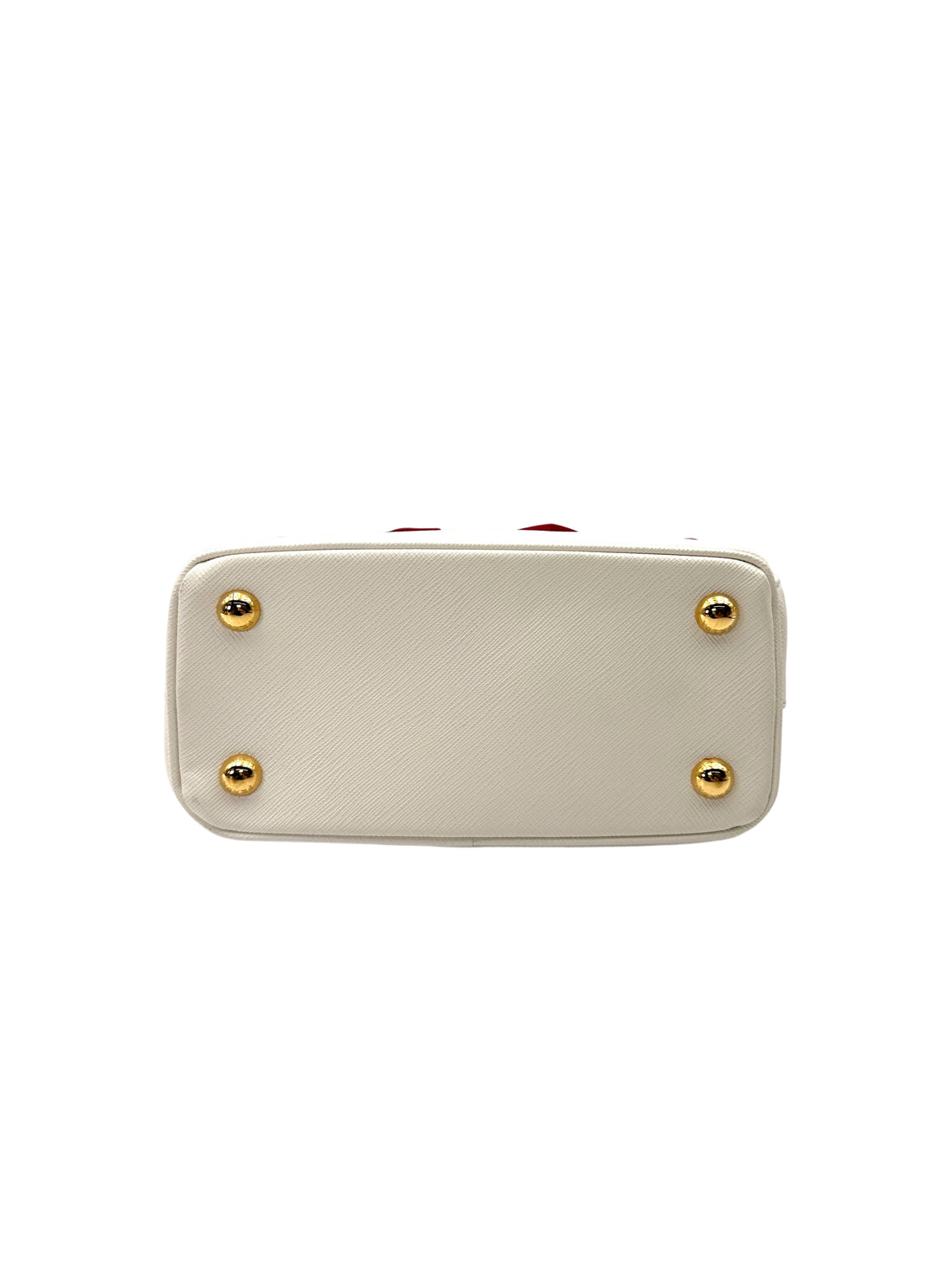 Prada Galleria Valentine's Day Special White Saffiano Leather Handle Bag PR392