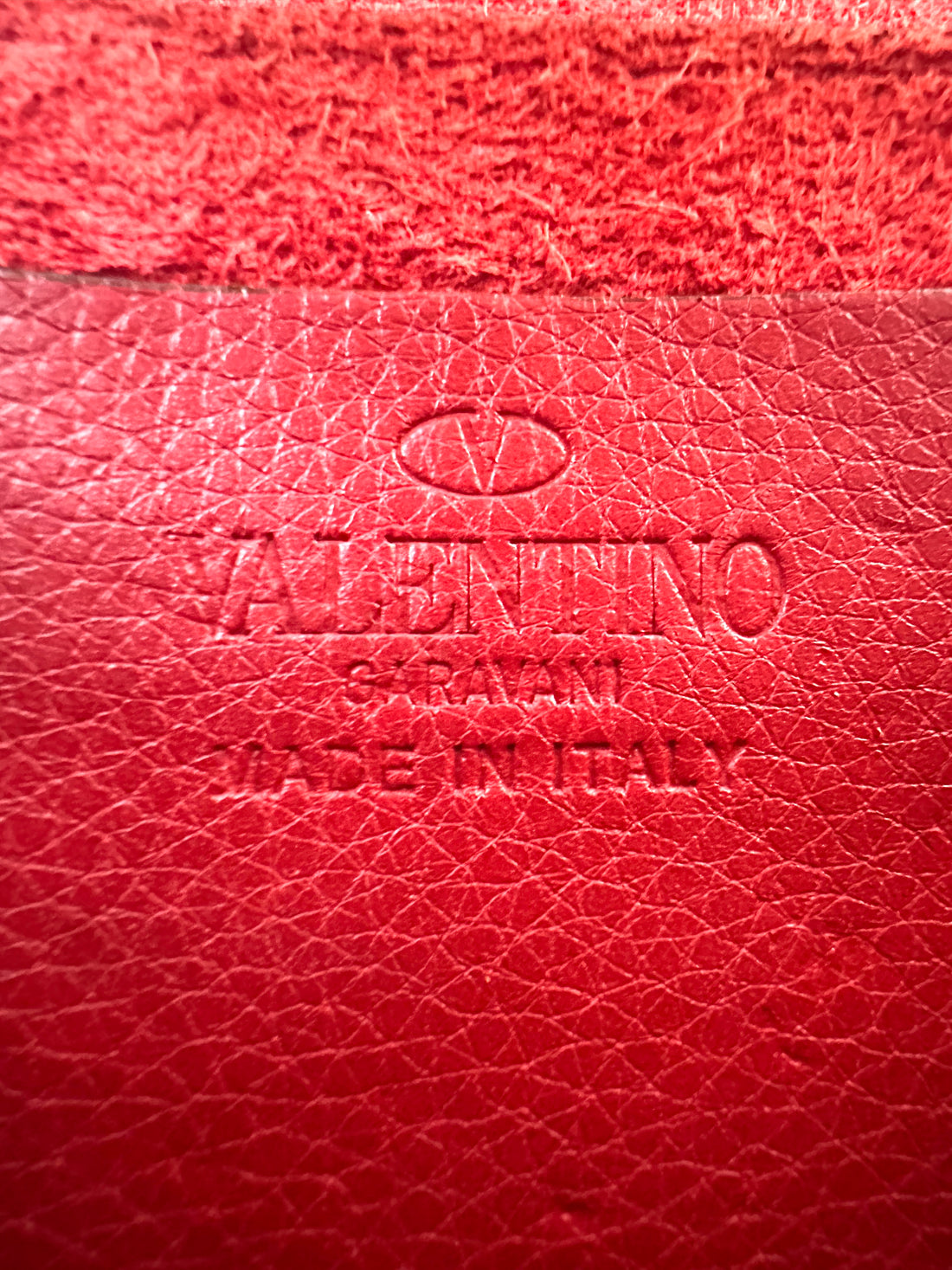 Valentino Garavani Rockstud Red Leather Flap Bag VT29