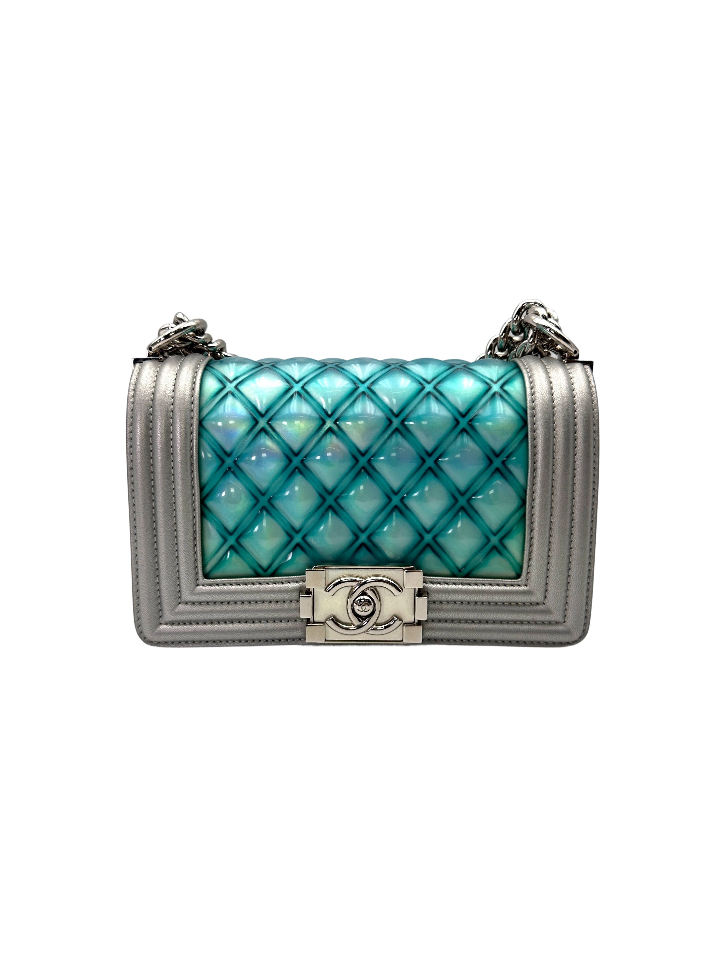 Chanel LeBoy Iridescent Quilted Leather Small Size Flap Bag(25***58) CC2035