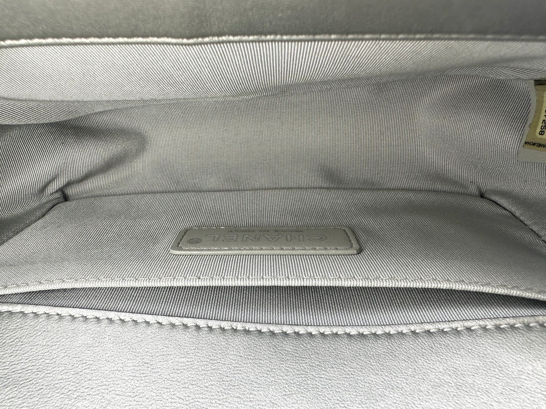 Chanel LeBoy Iridescent Quilted Leather Small Size Flap Bag(25***58) CC2035