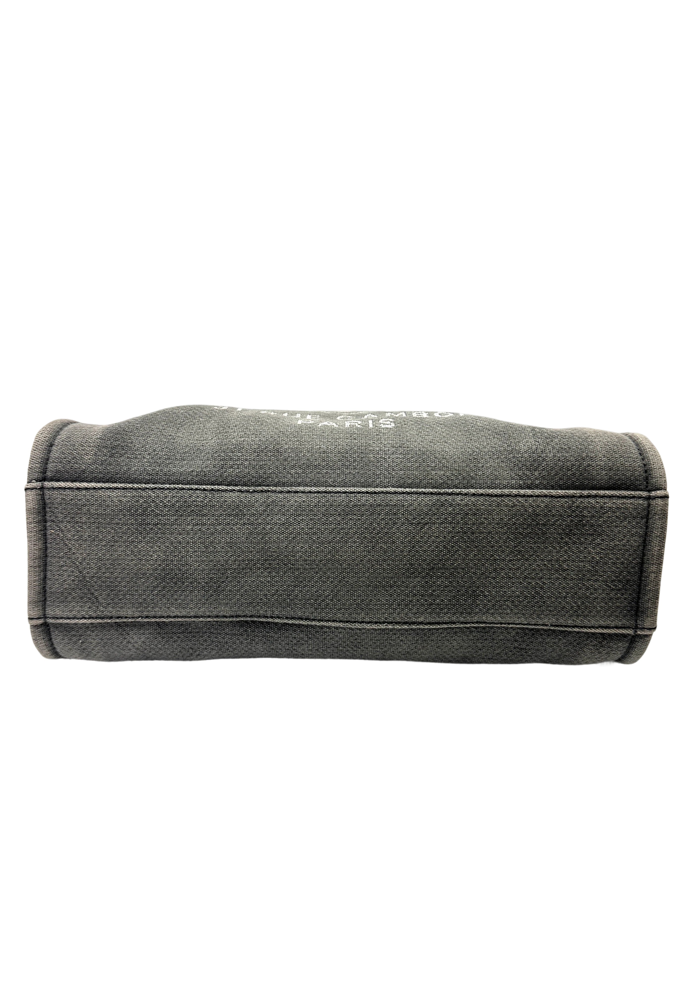 Chanel Deauville Grey Canvas Handle Bag(16***38) CC2038