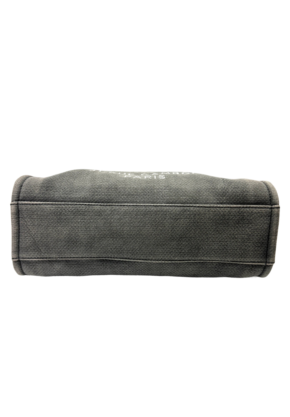 Chanel Deauville Grey Canvas Handle Bag(16***38) CC2038