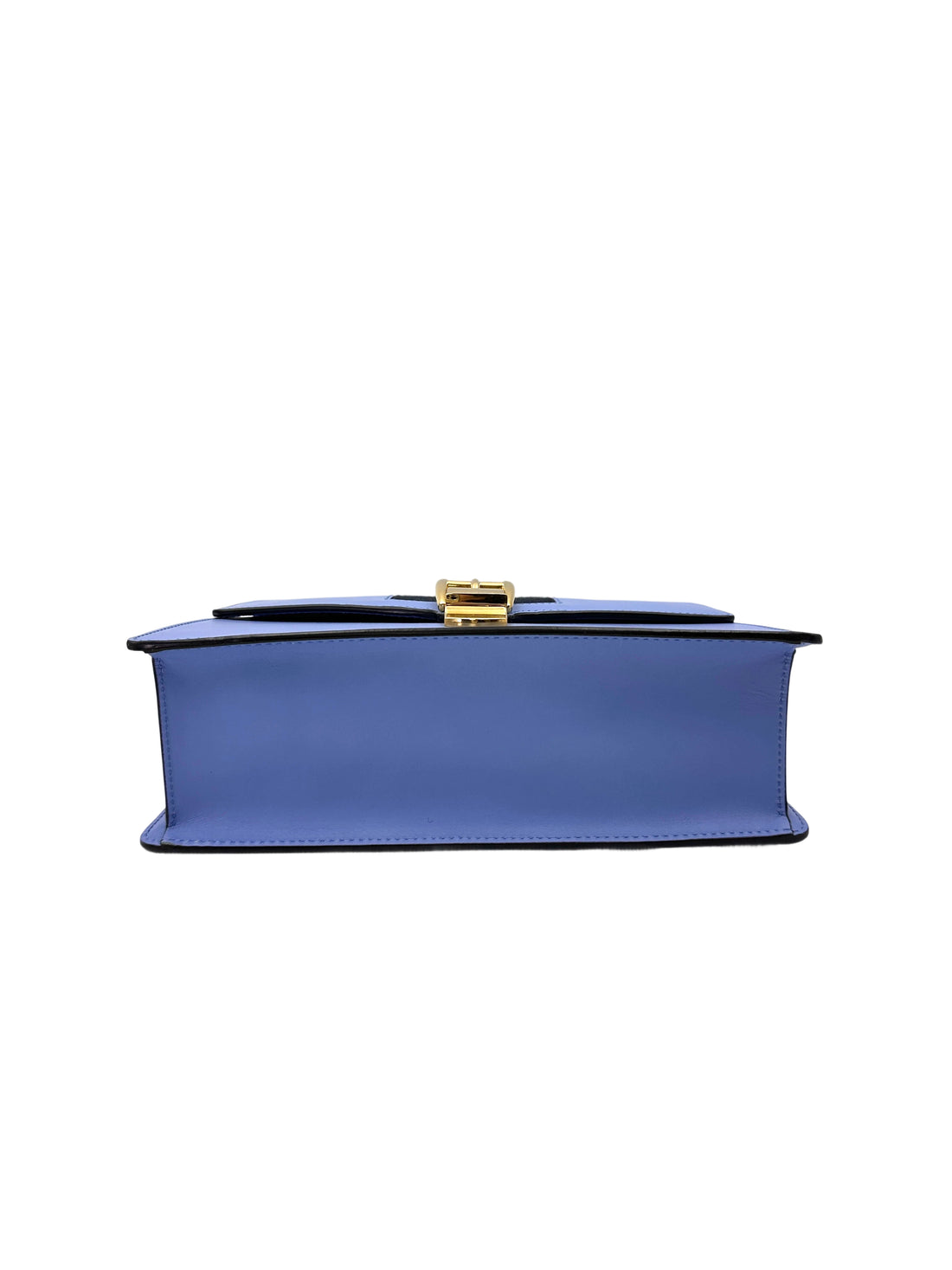 Gucci Sylvie Blue Leather Medium Size Shoulder Bag GG1120