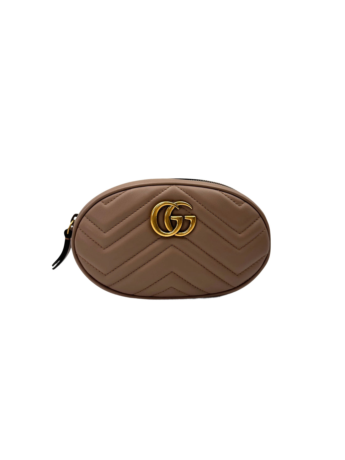 Gucci GG Marmont Beige Matelasse Leather Pouch GG1121