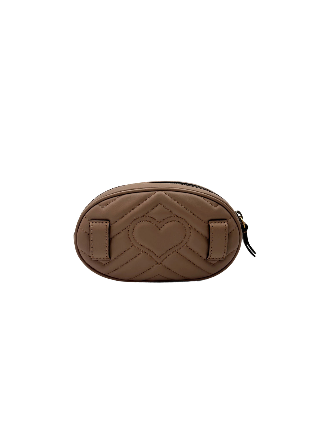 Gucci GG Marmont Beige Matelasse Leather Pouch GG1121