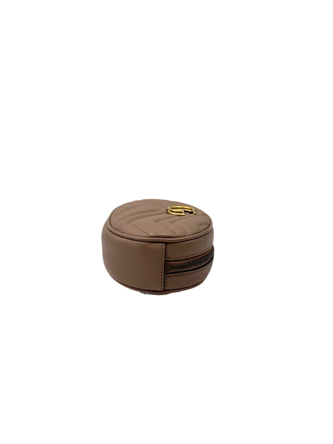 Gucci GG Marmont Beige Matelasse Leather Pouch GG1121