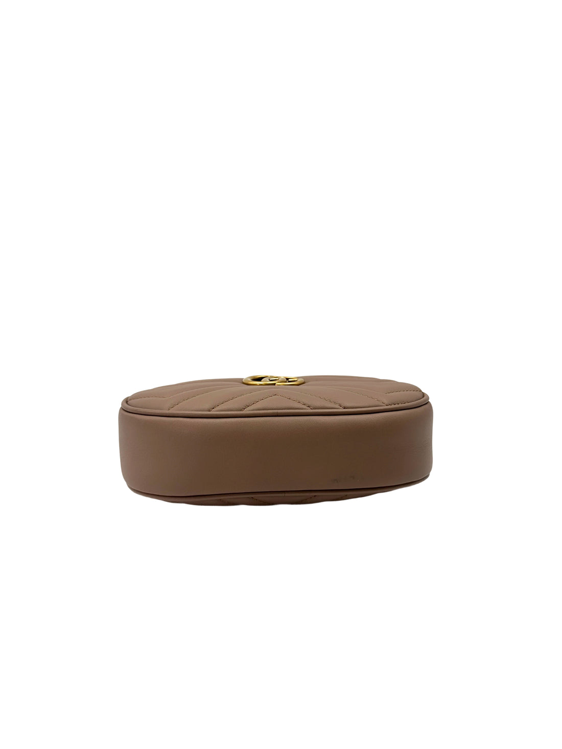 Gucci GG Marmont Beige Matelasse Leather Pouch GG1121