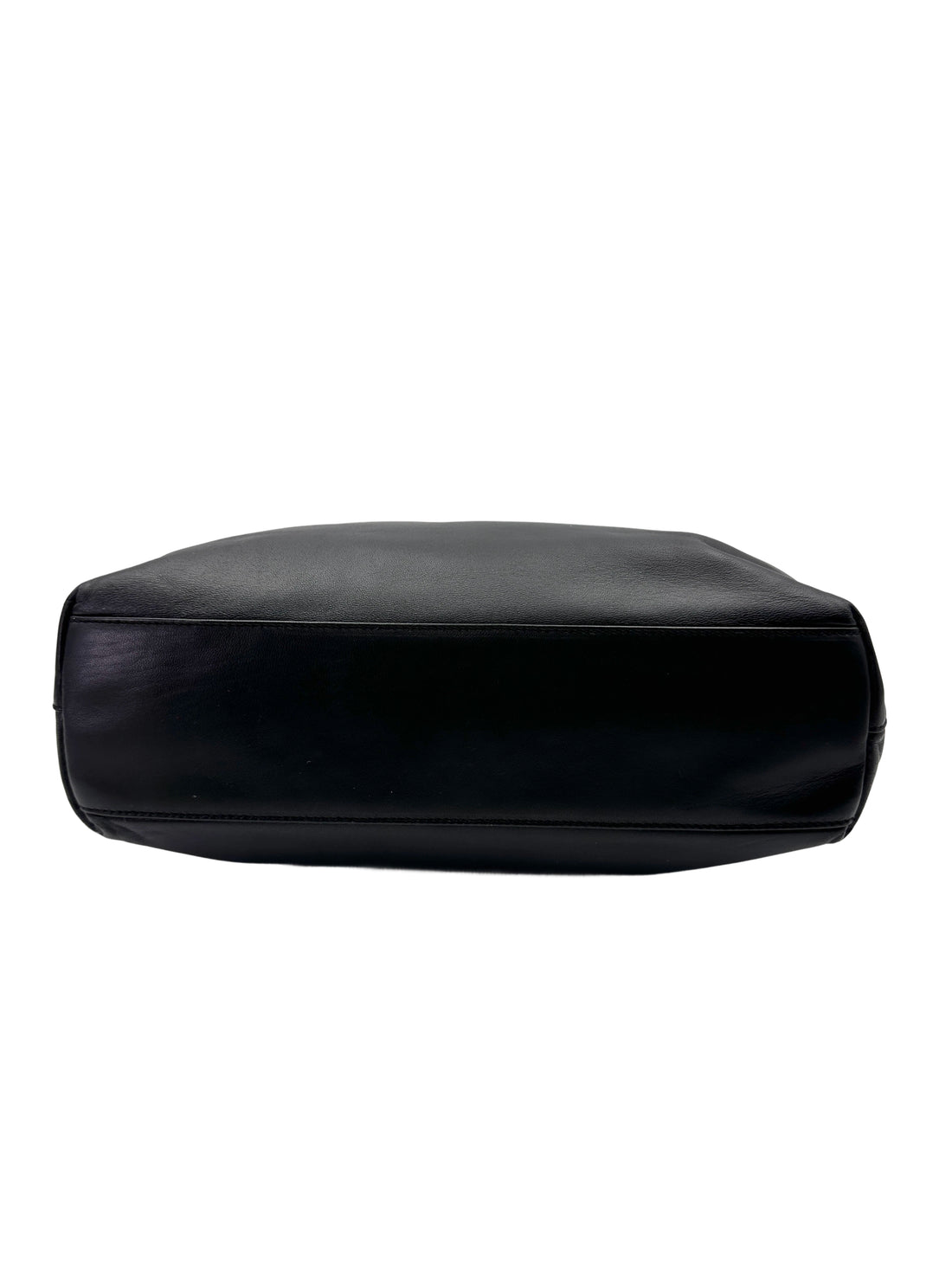 Prada Black Leather Triangle Logo Shoulder Bag PR395