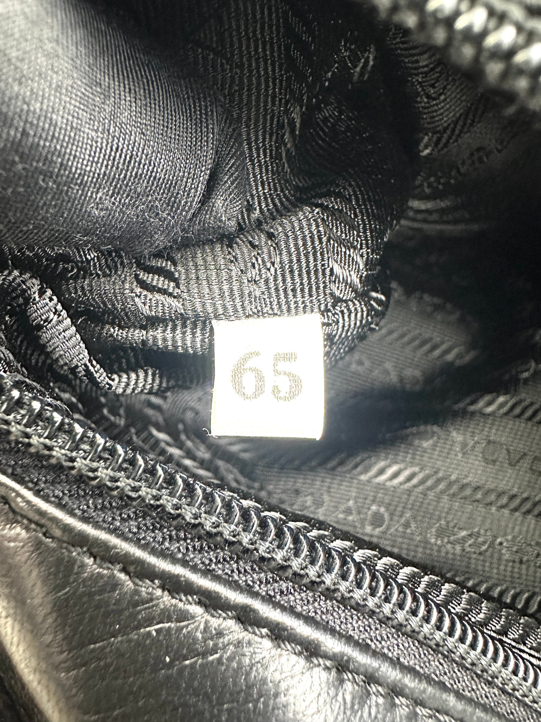 Prada Black Leather Triangle Logo Shoulder Bag PR395