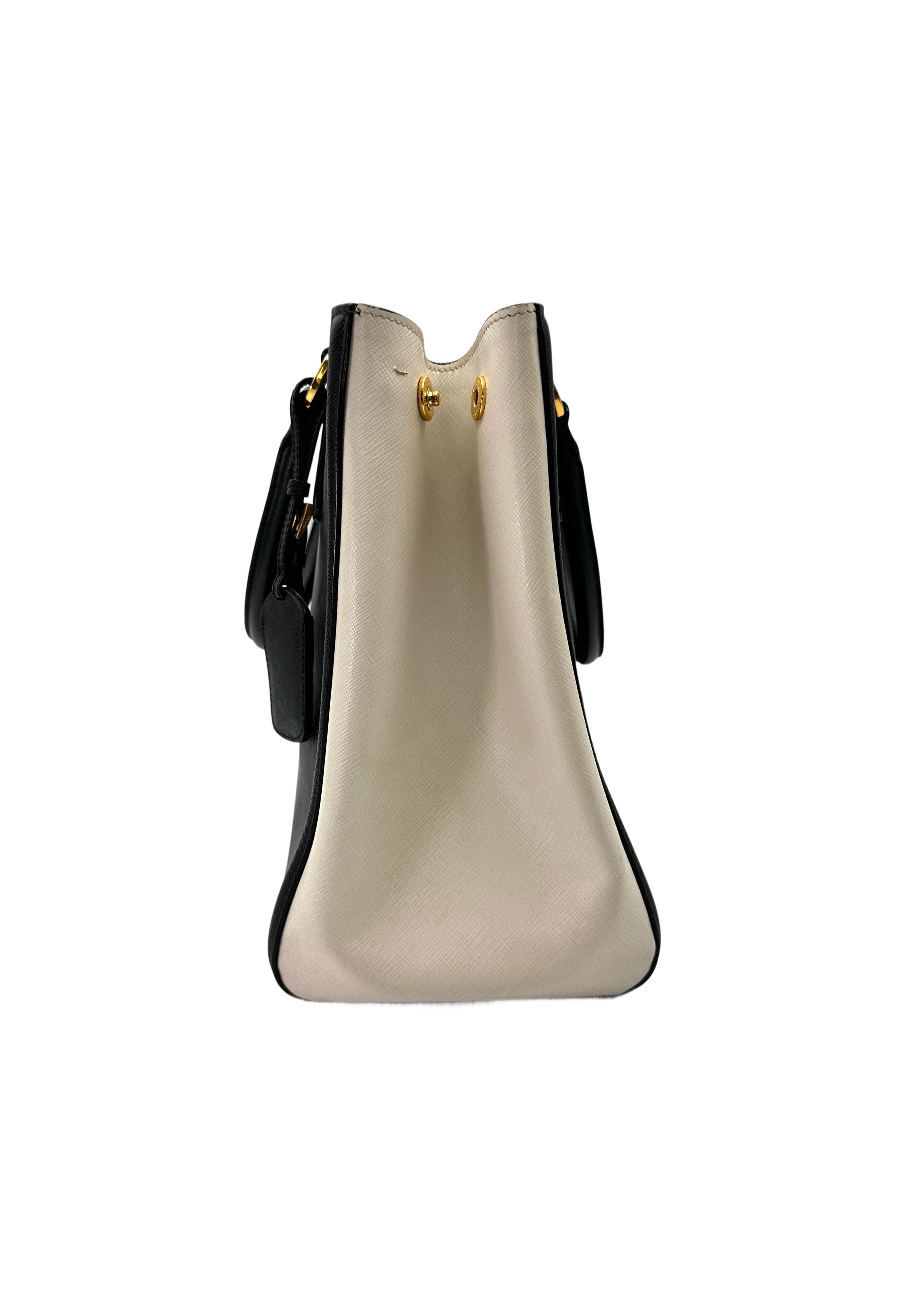 Prada Galleria Blue Saffiano Leather Handle Bag PR391
