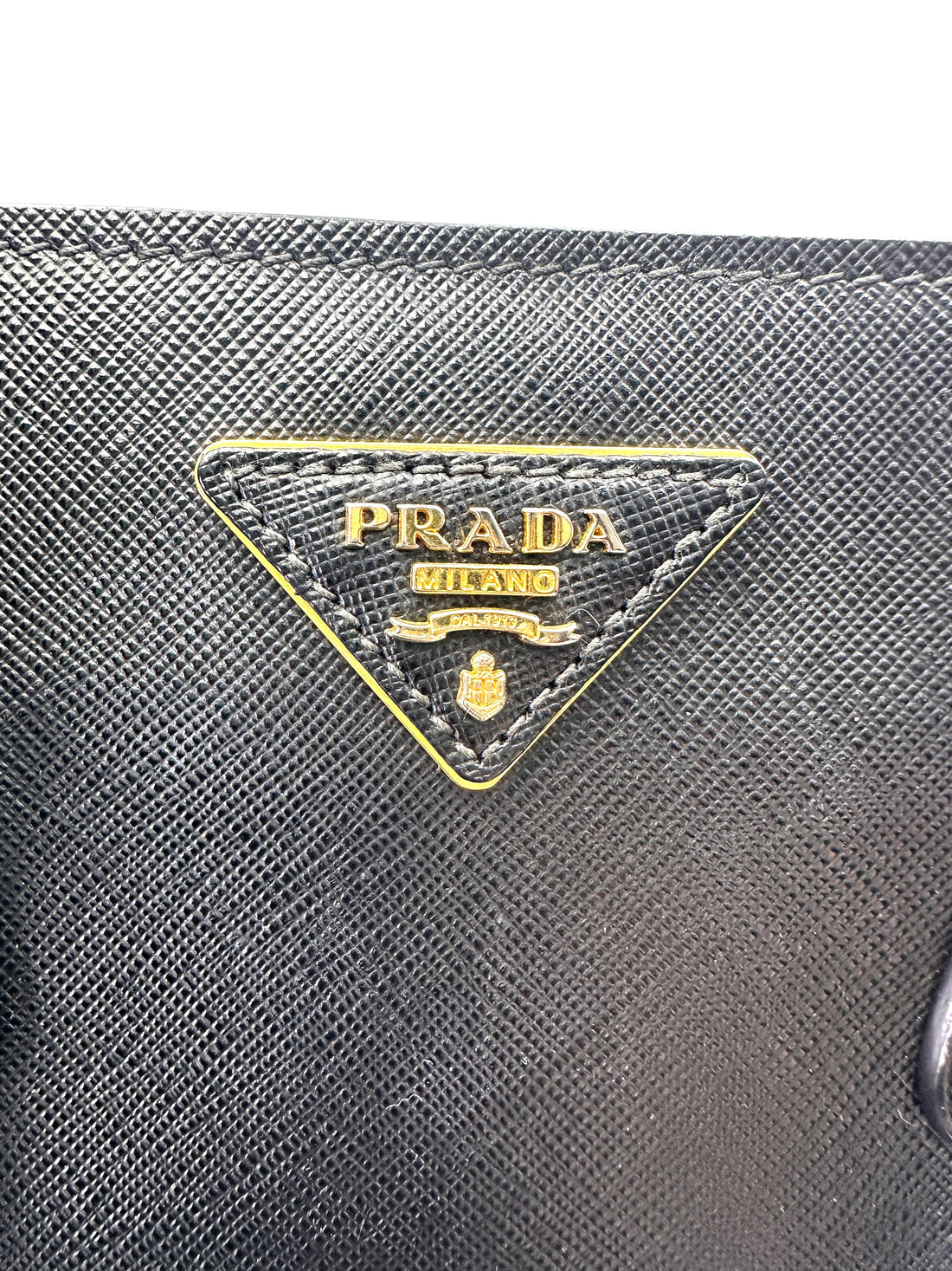 Prada Galleria Blue Saffiano Leather Handle Bag PR391