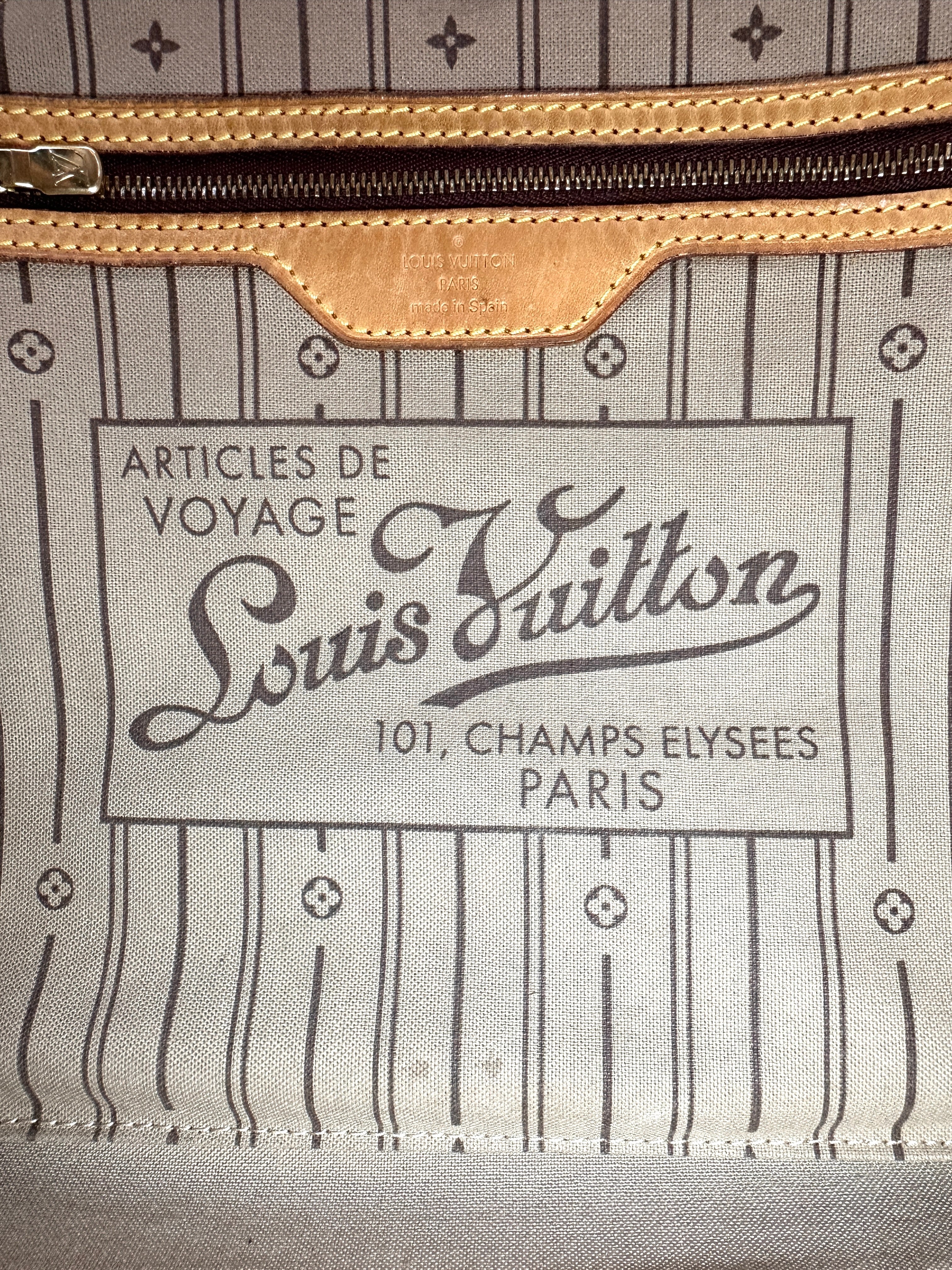 Louis Vuitton Neverfull MM Monogram Canvas Handle Bag LV2858