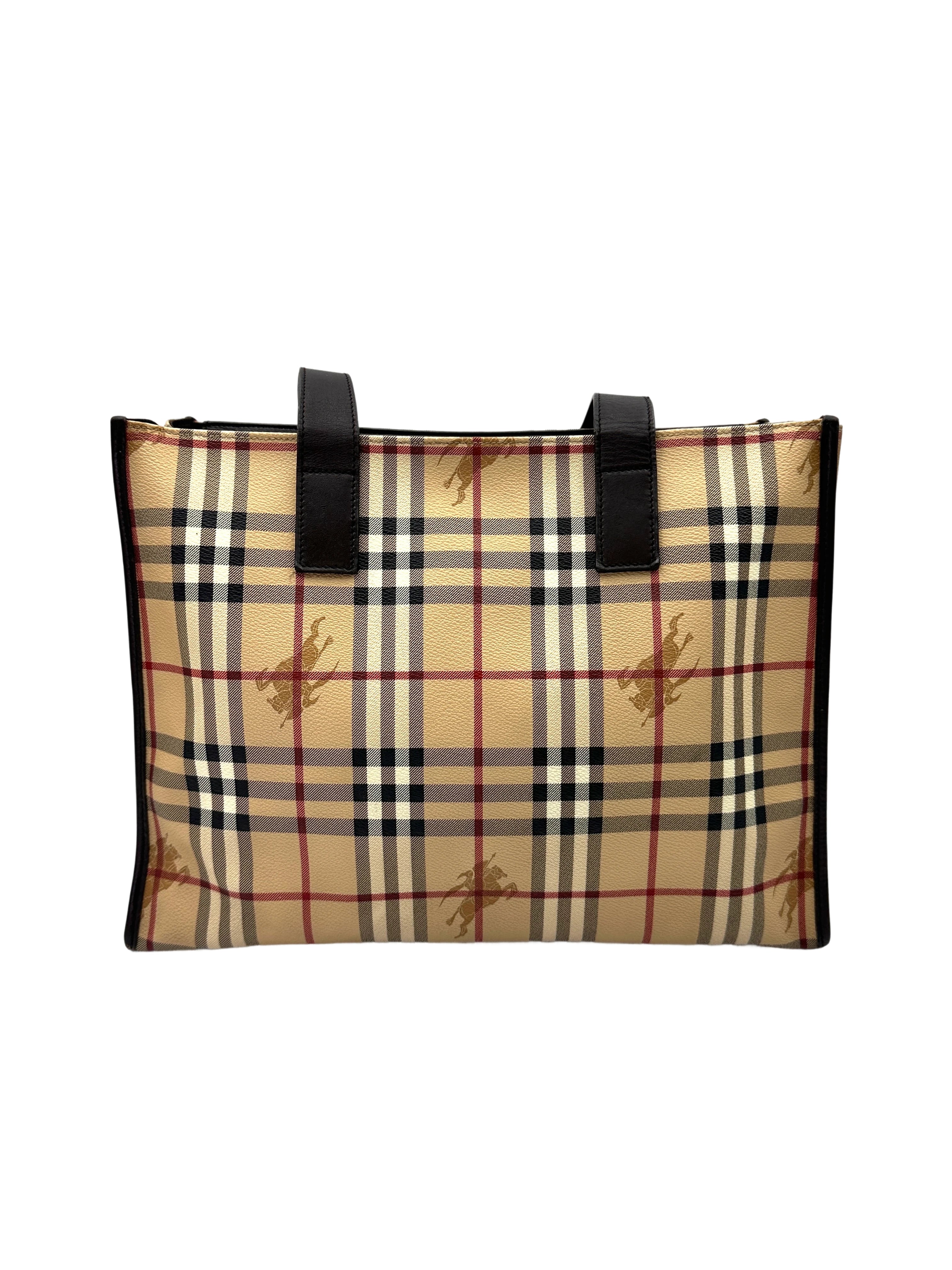 Burberry Classic Nova Check Canvas Handle Bag BR63