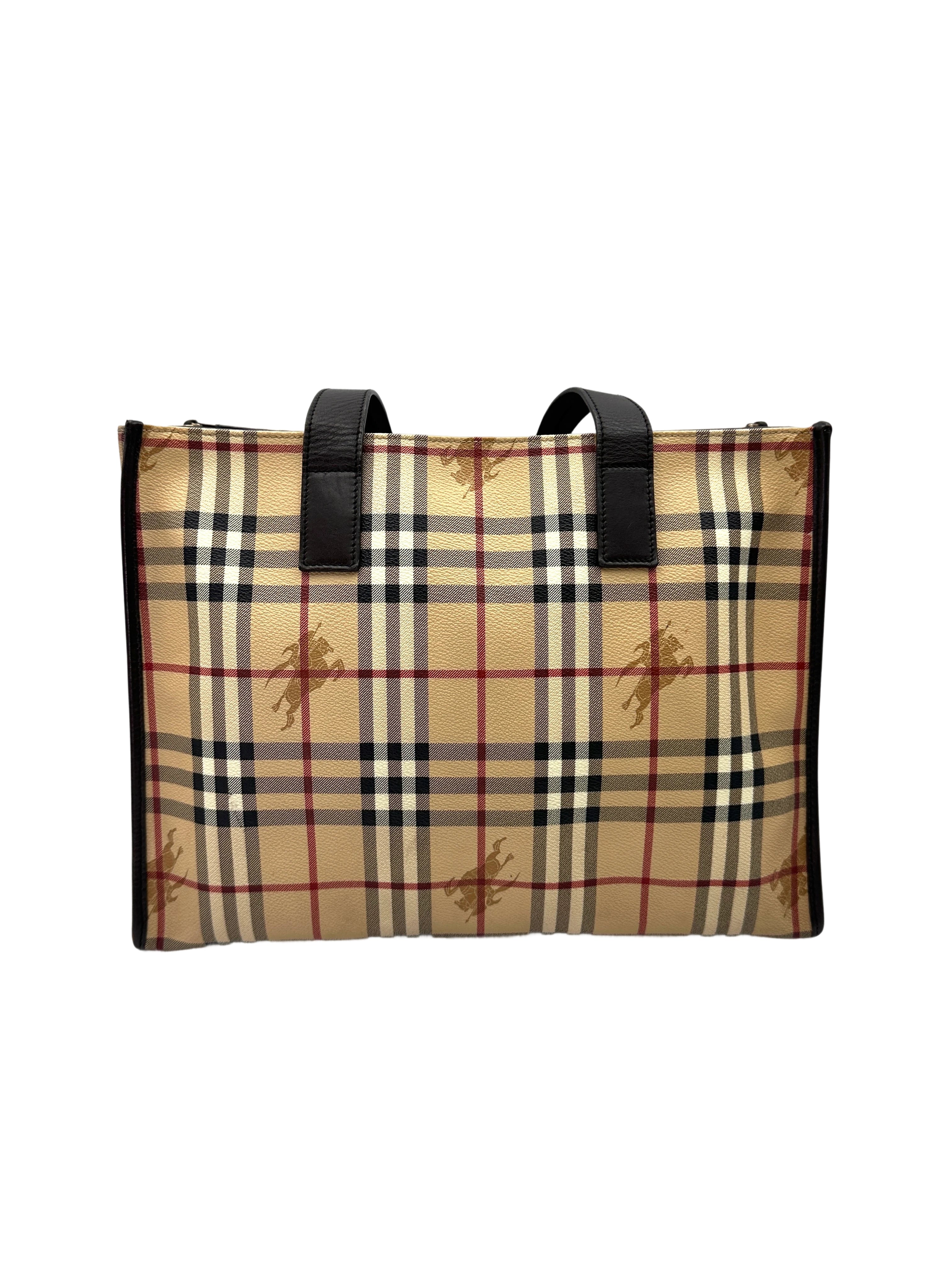 Burberry Classic Nova Check Canvas Handle Bag BR63
