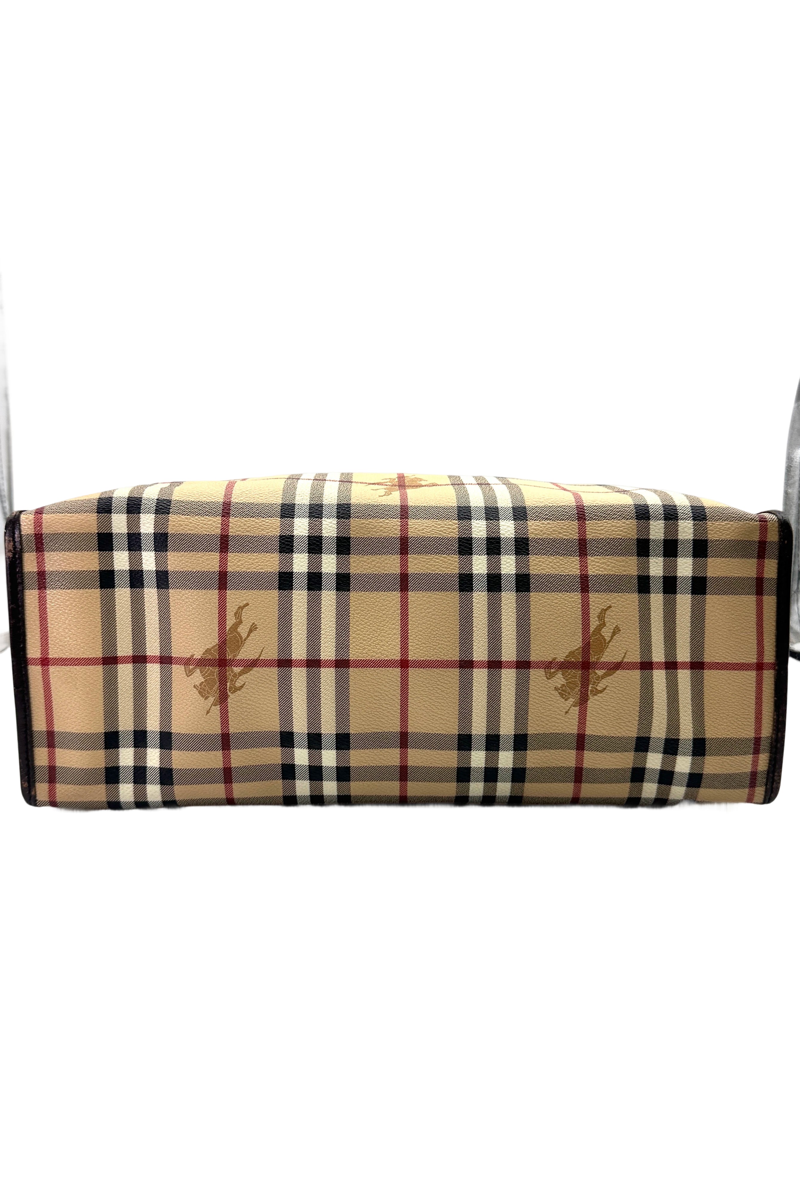 Burberry Classic Nova Check Canvas Handle Bag BR63