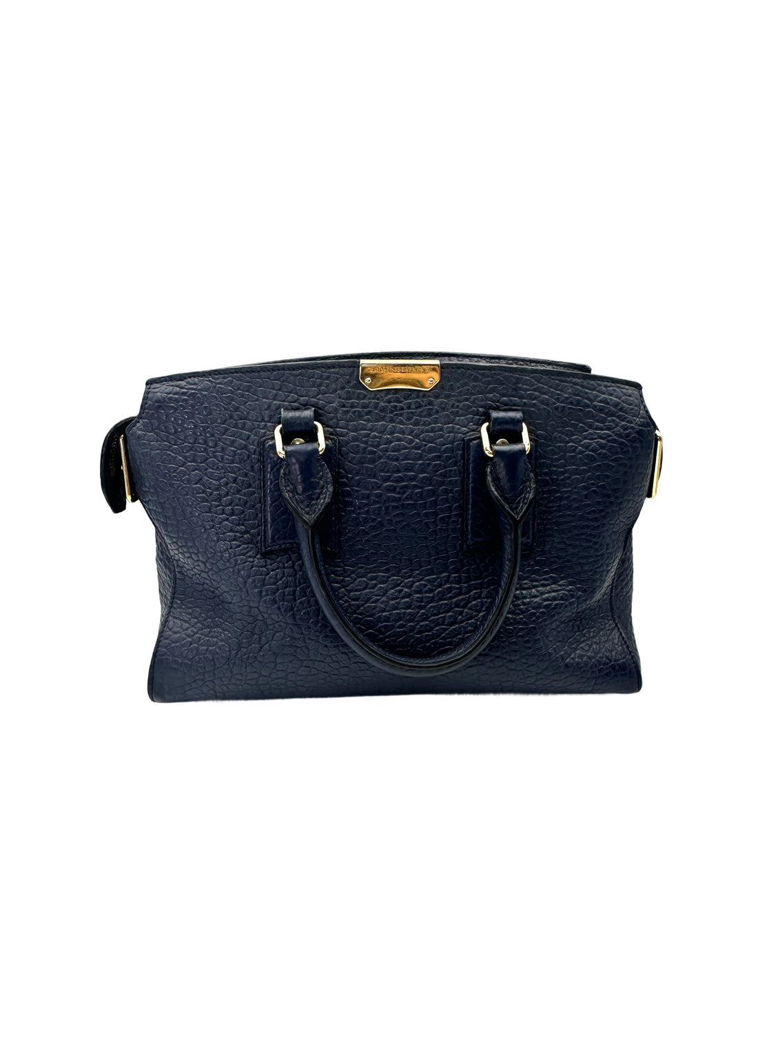 Burberry Clifton Black Leather Handle Bag BR64