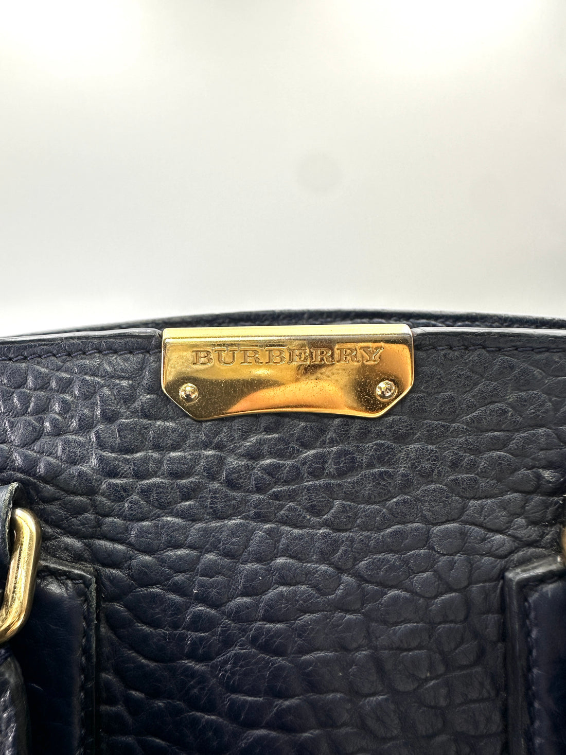 Burberry Clifton Black Leather Handle Bag BR64