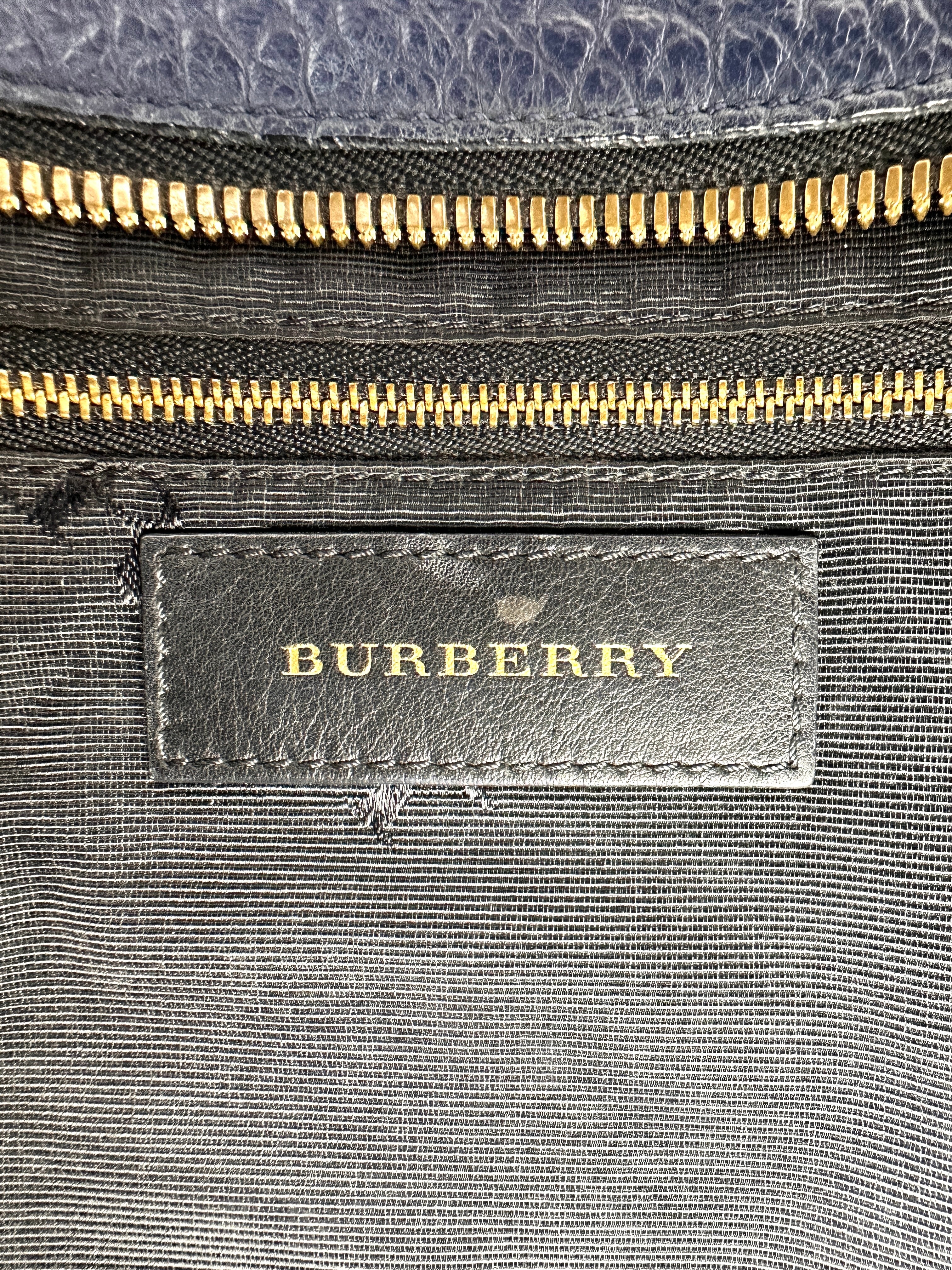 Burberry Clifton Black Leather Handle Bag BR64